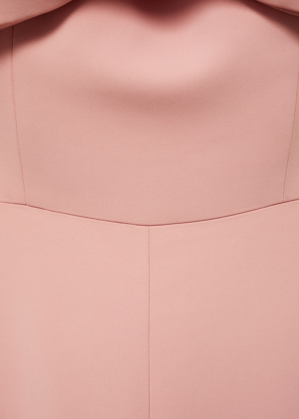 Strapless jumpsuit with bow neckline