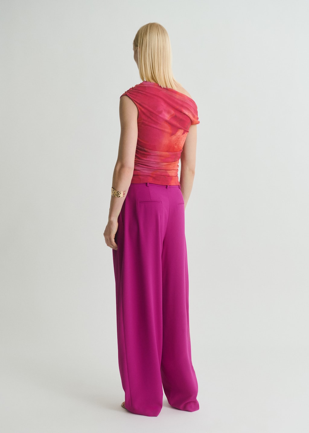Pleat detail pants - image 3