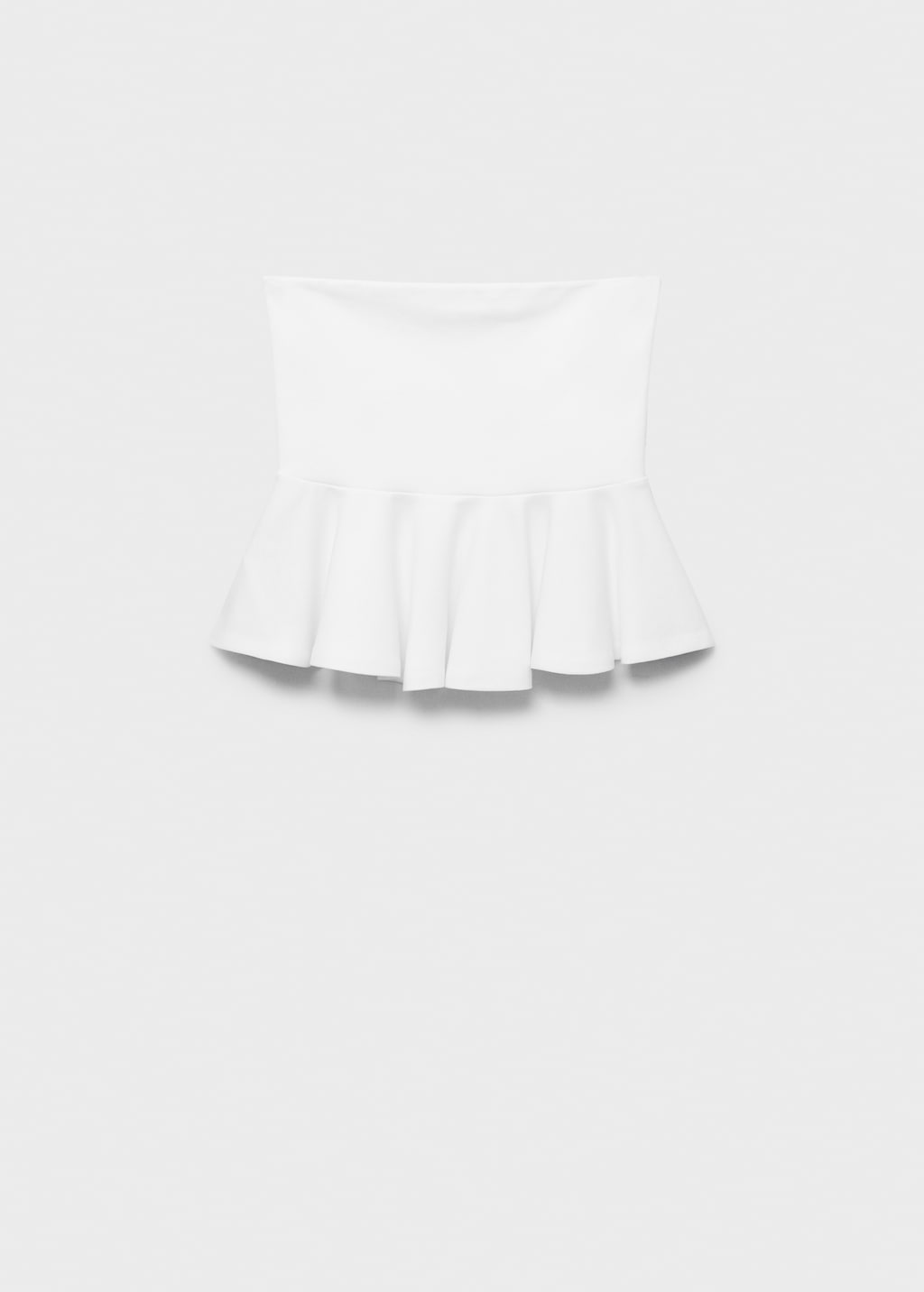 Mango Peplum bandeau top thumbnail