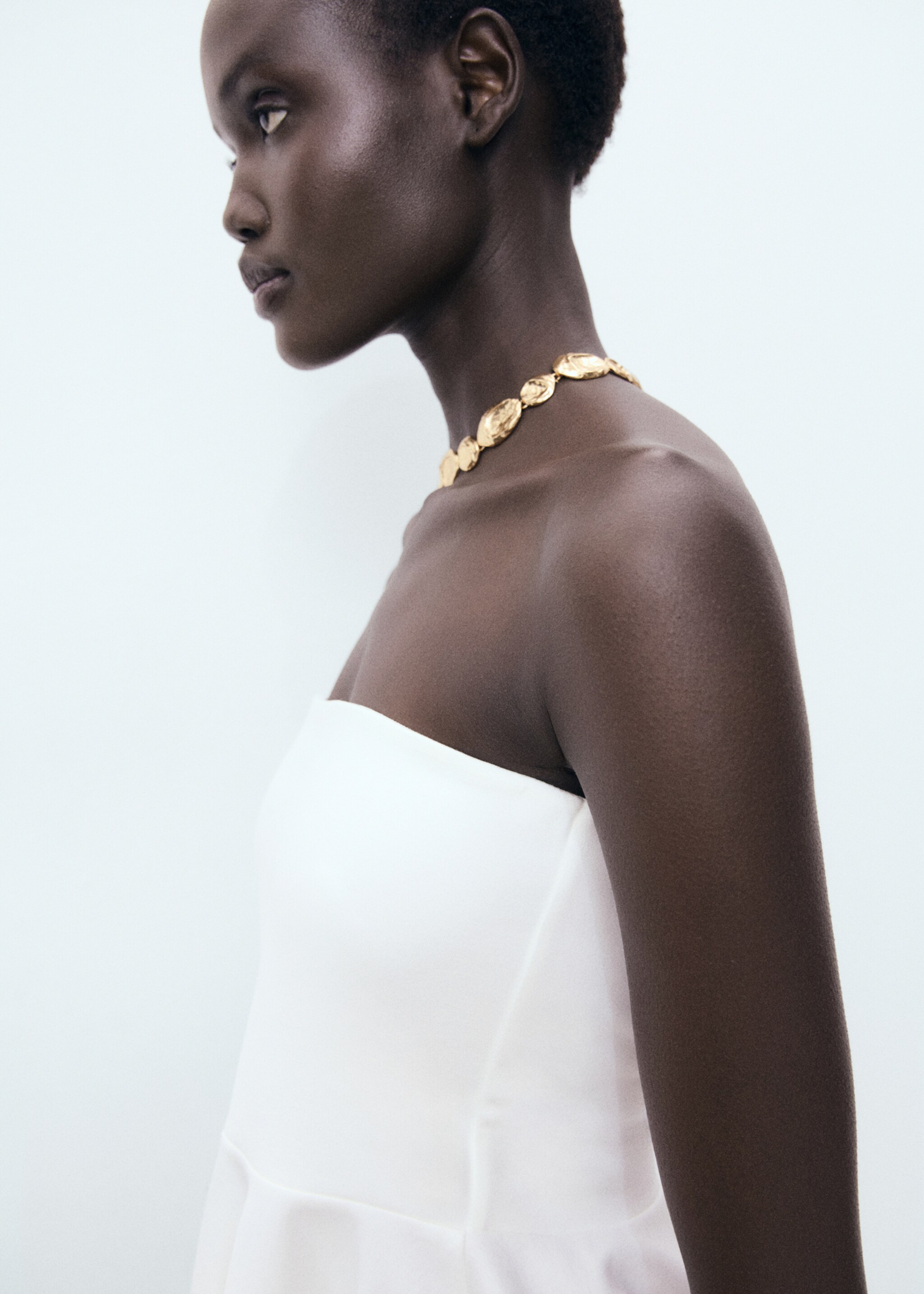 Top peplum bustier sans bretelles - Détail de l'article 2