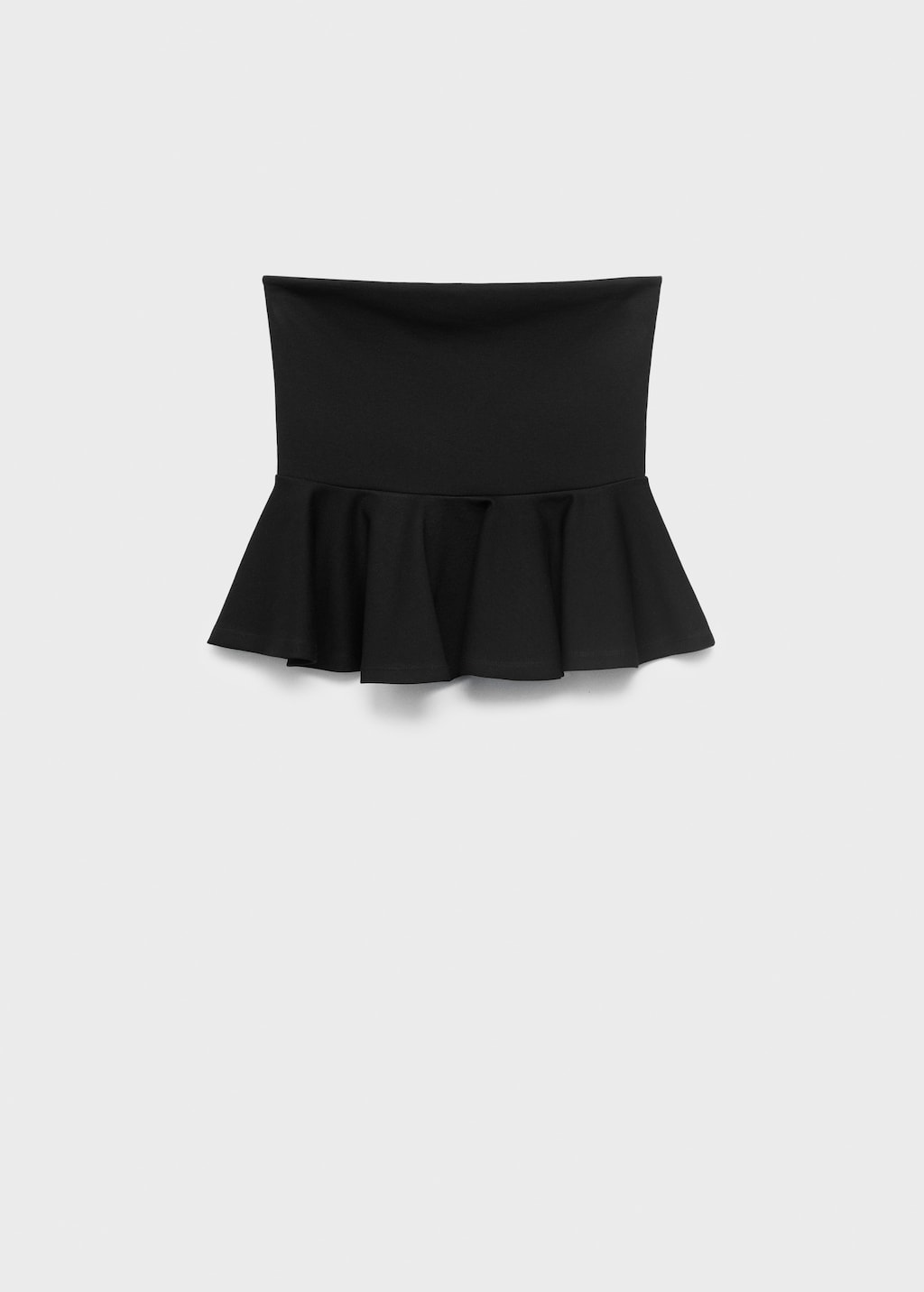 Peplum bandeau top