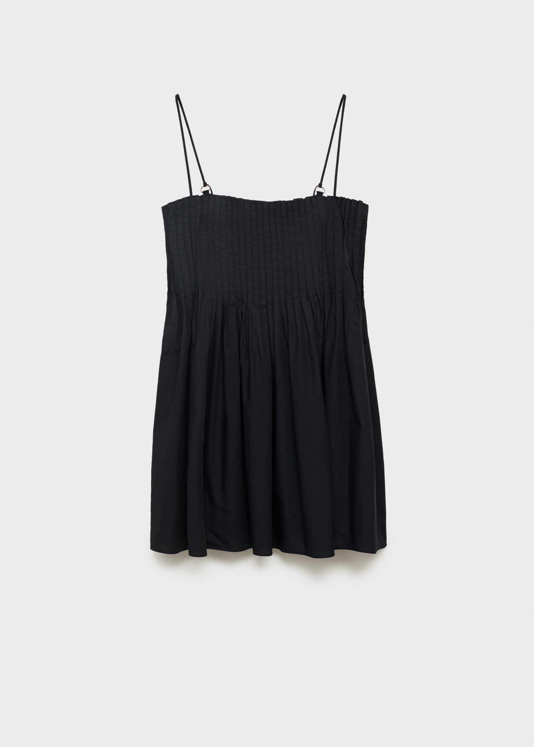 Short pleated cotton dress - Article without model