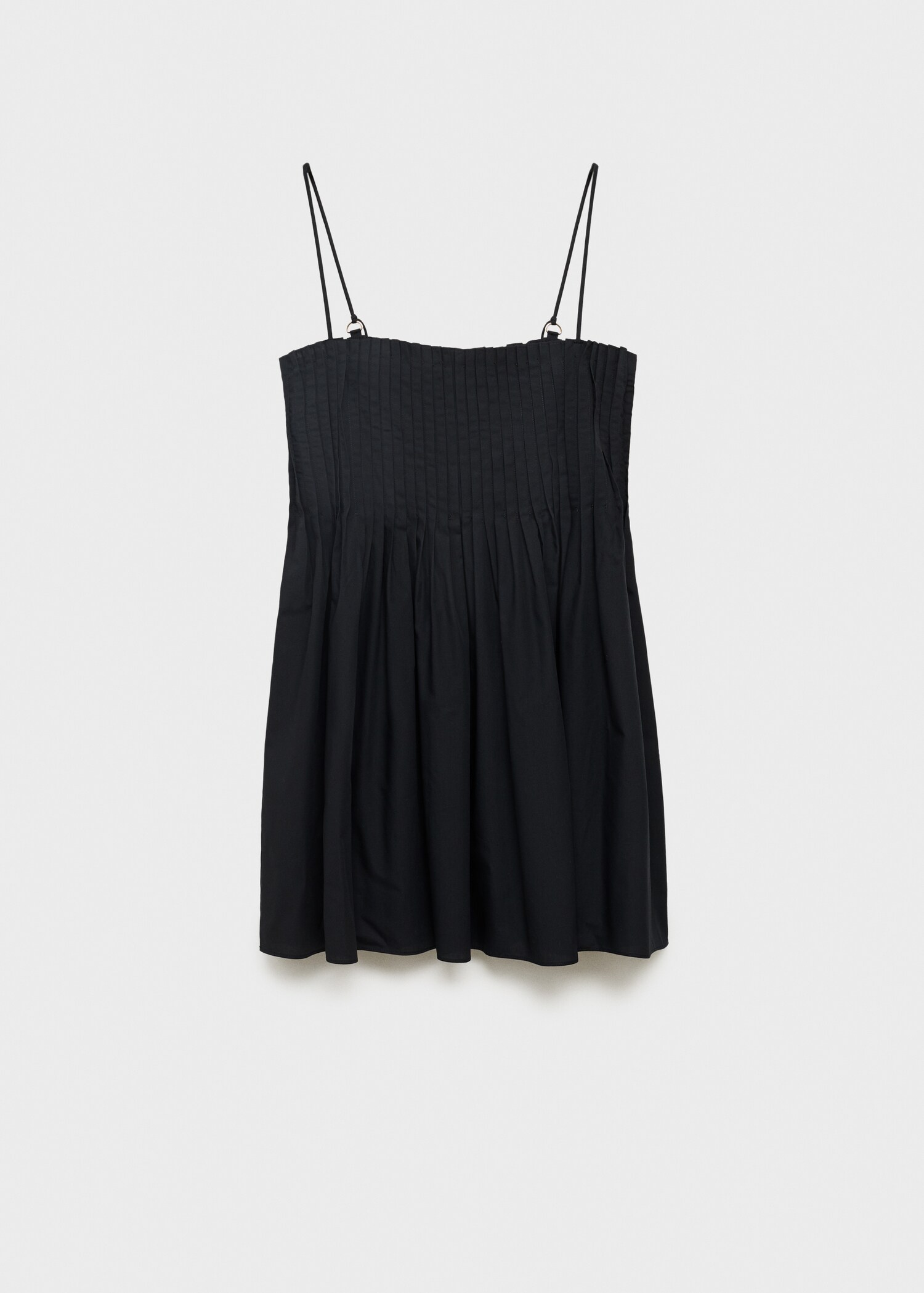 Robe courte plissée en coton - Article sans modèle