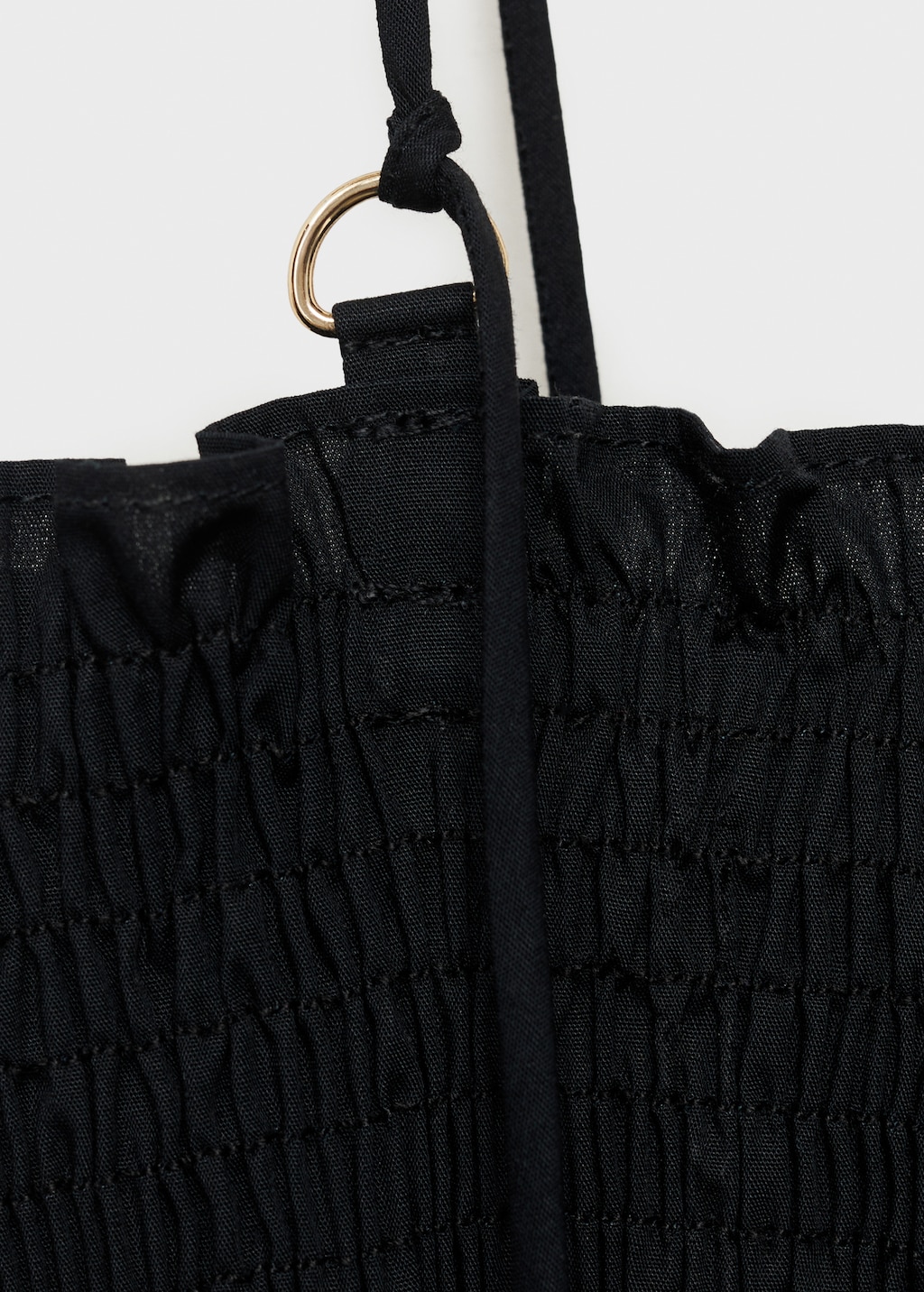 Cotton dress with pleats