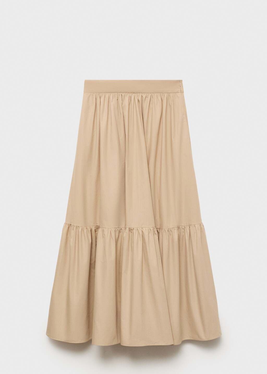 Long cotton A-line skirt - image 5