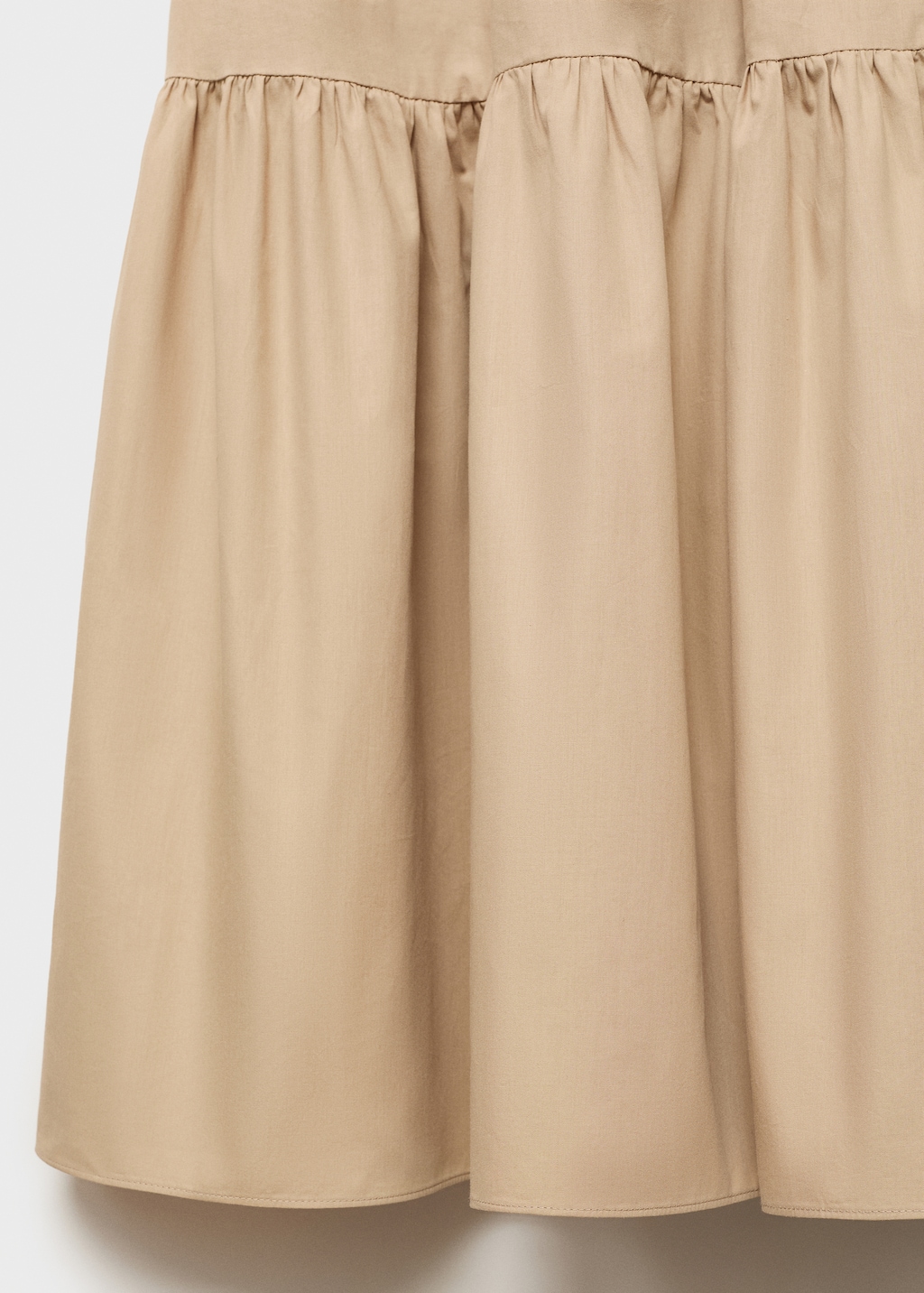 Long cotton A-line skirt