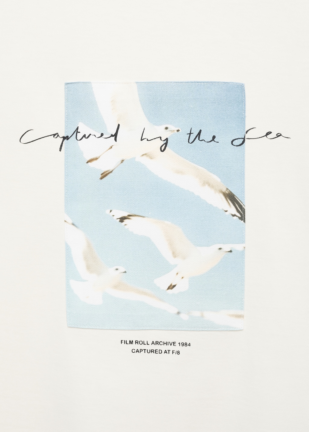 T-shirt with printed patch