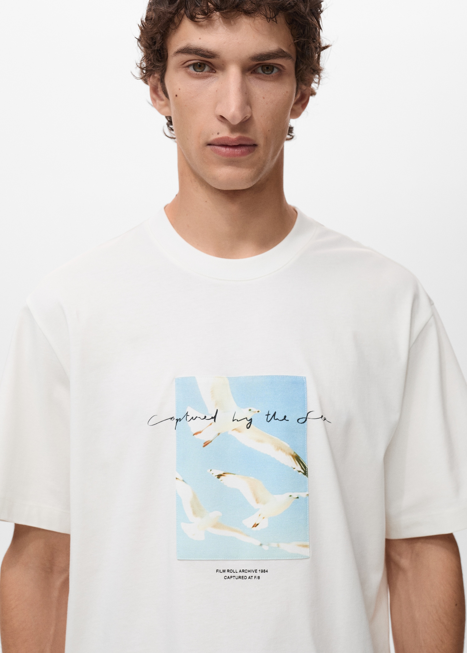 T-shirt with printed patch - Details of the article 1