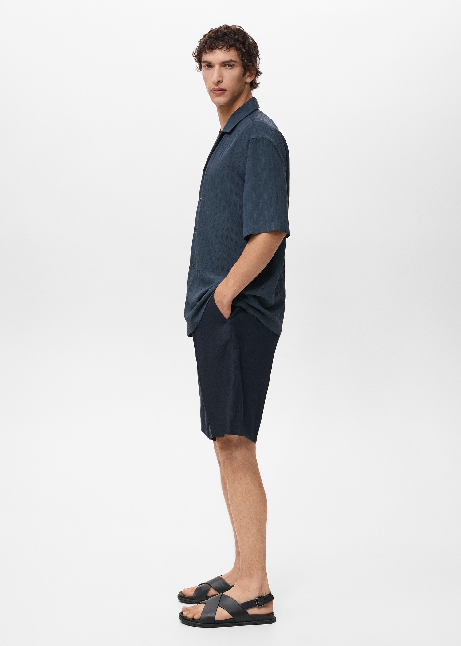Striped embroidered shirt - Details of the article 2