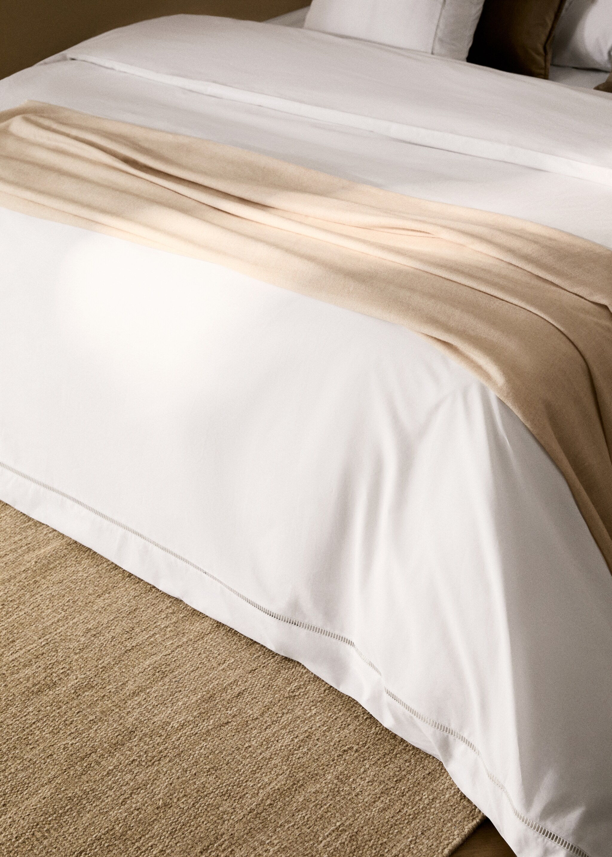 Cotton percale duvet cover with hemstitch for 135/140 cm bed - Details of the article 7