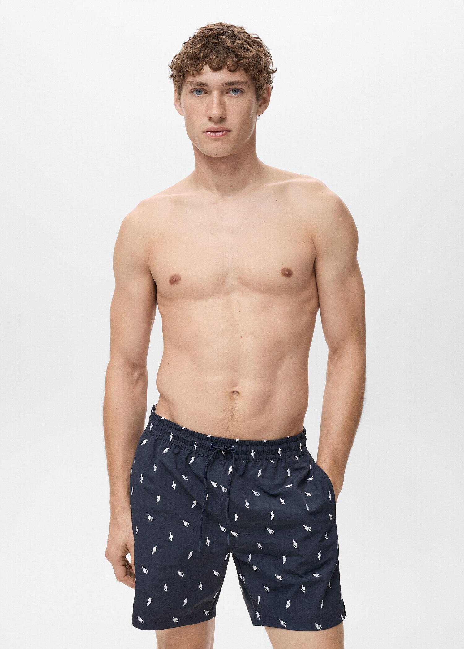 Bañador estampado conchas - Plano medio