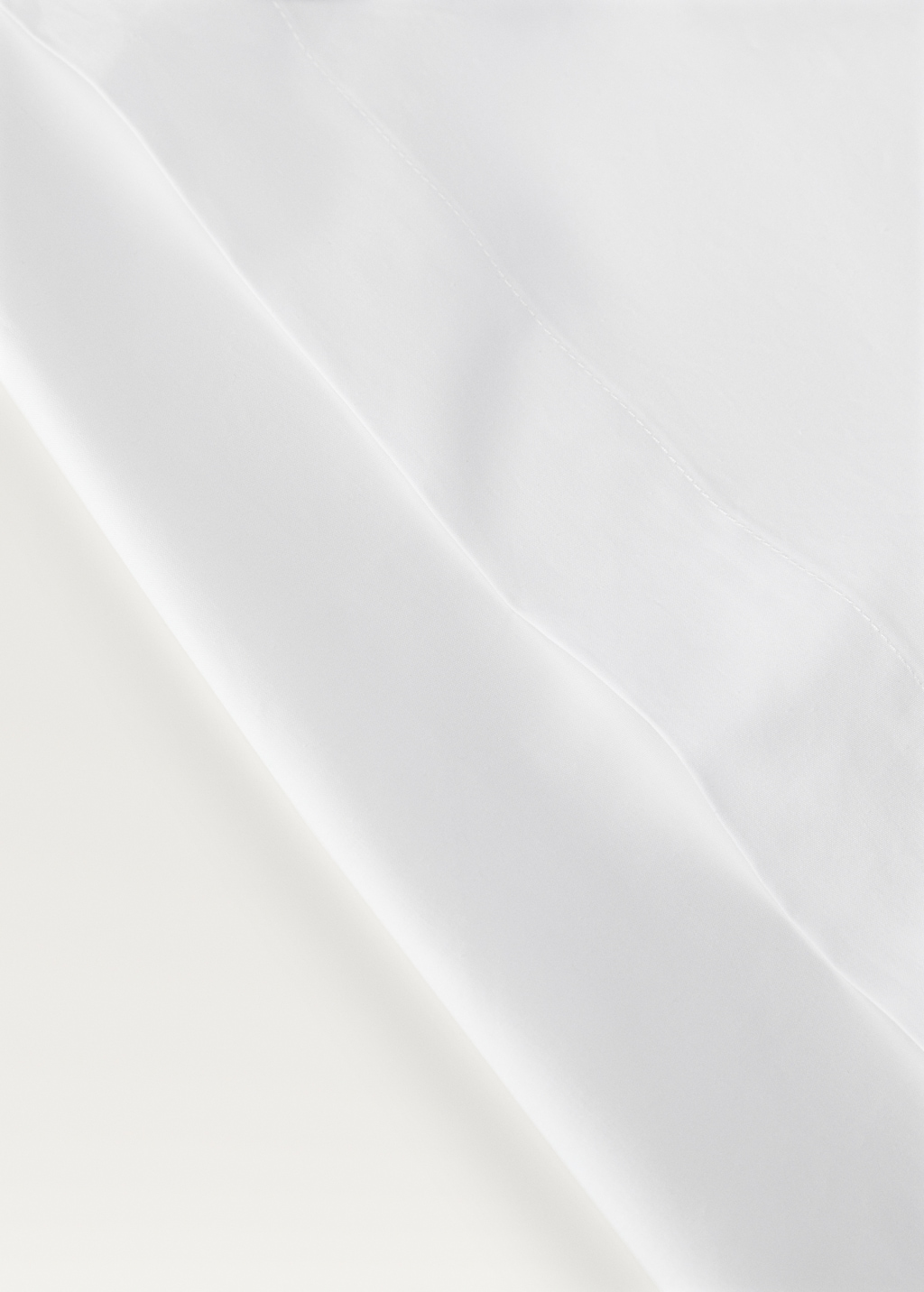 Percale cotton top sheet for 135/140 cm bed