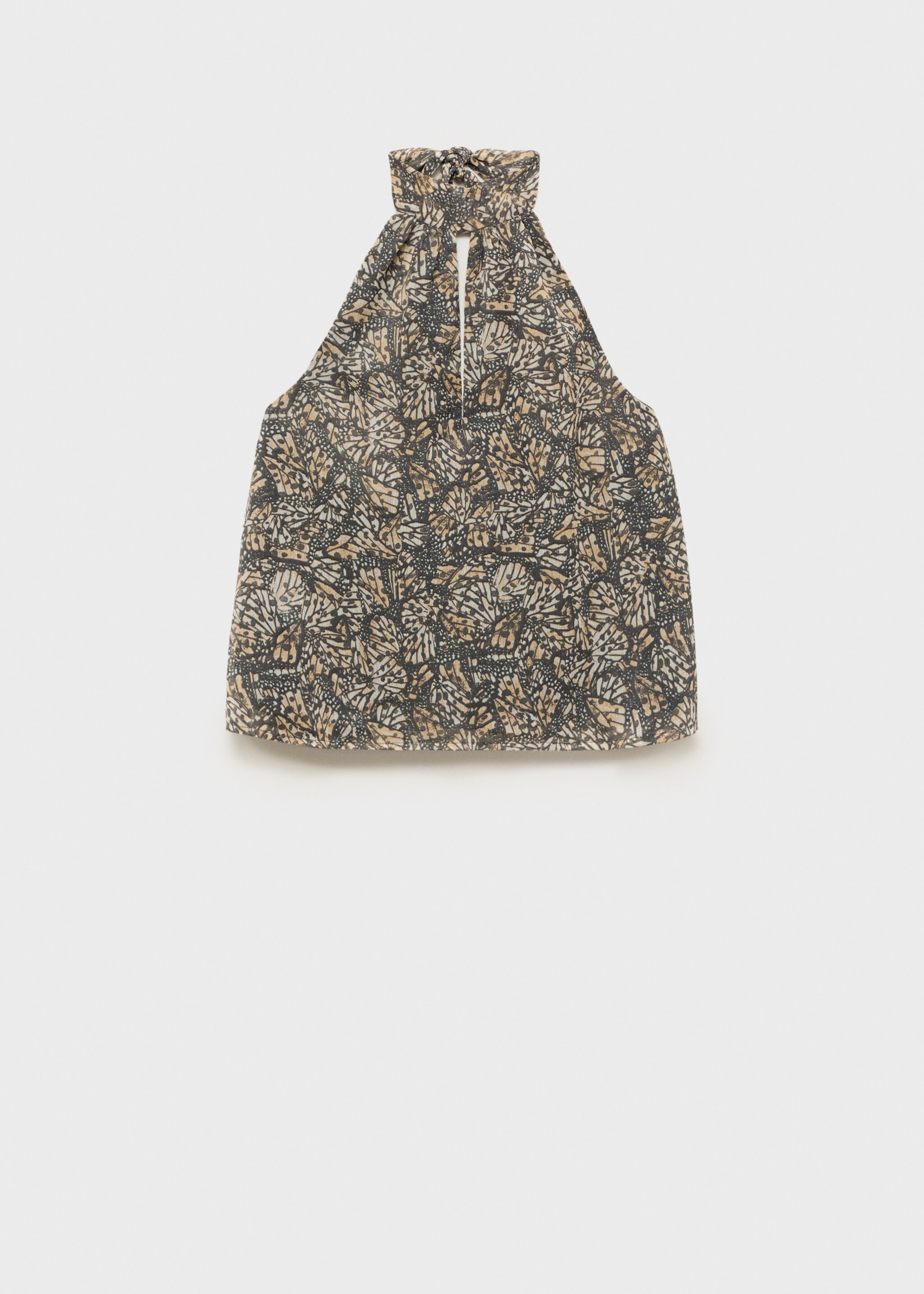 Halter-neck printed top - Article without model
