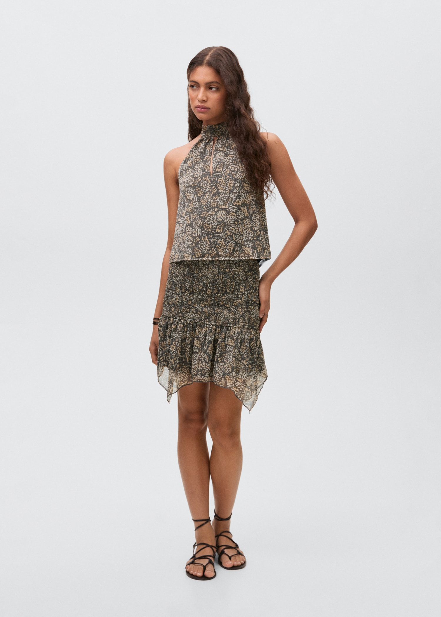 Top estampat coll halter - Detall de l'article 2