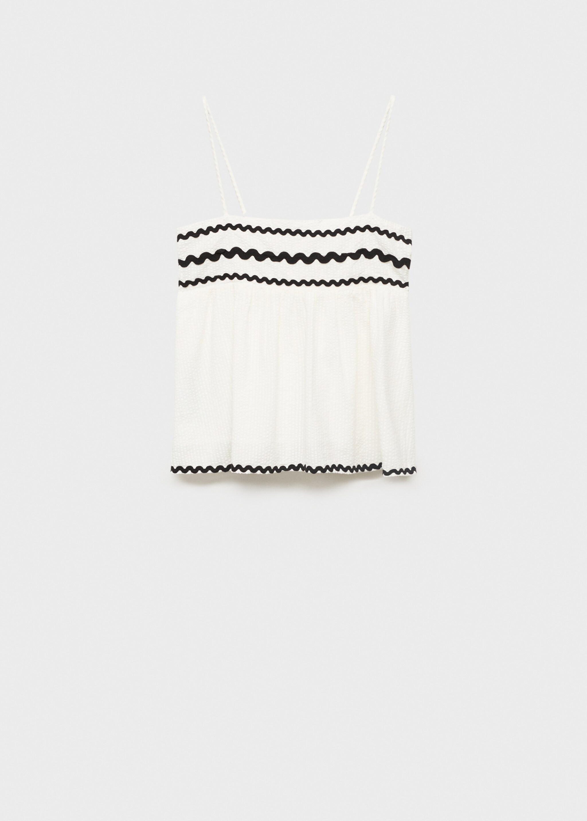 Wavy valance top - Article without model