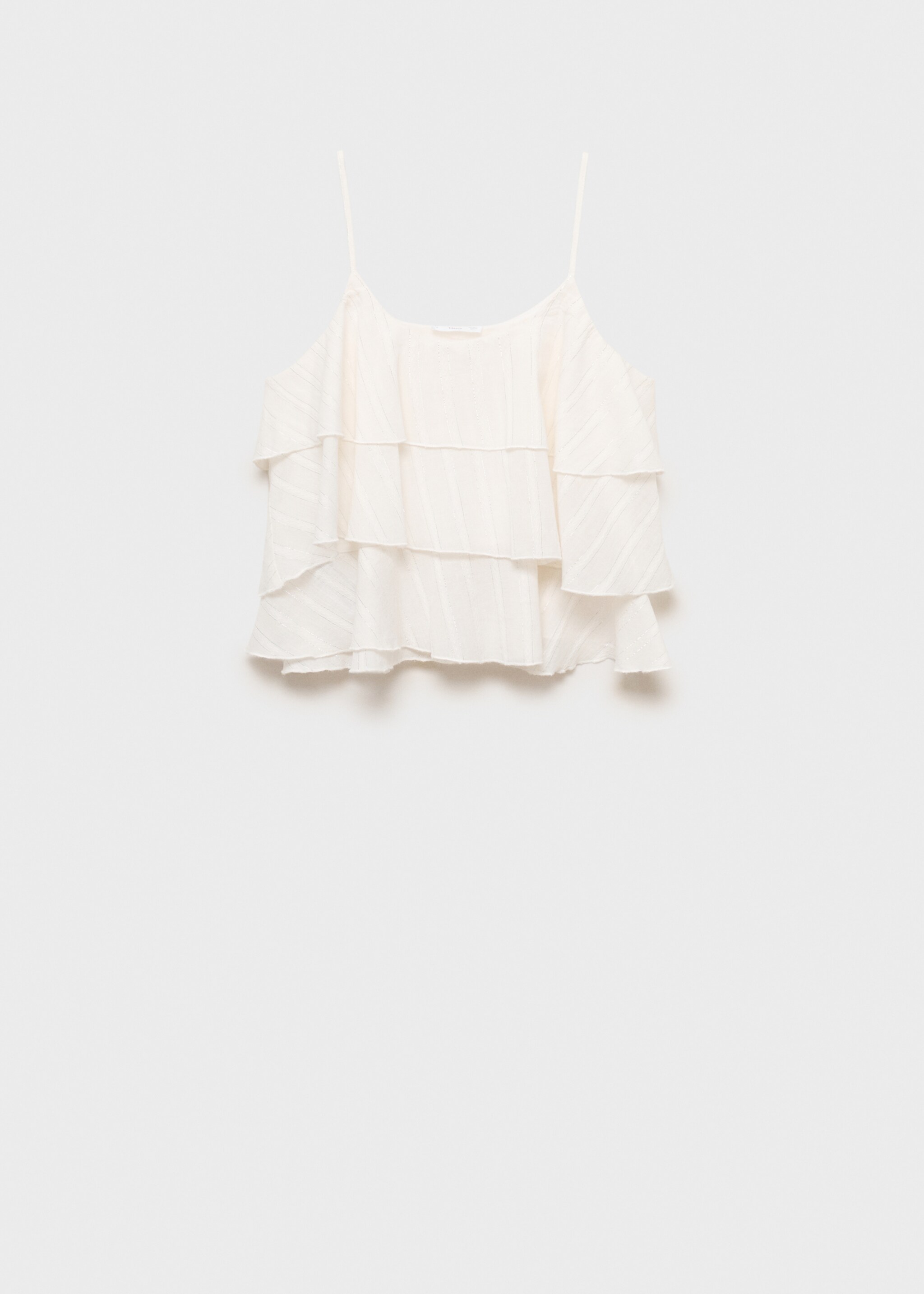 Lurex ruffled top - Article without model
