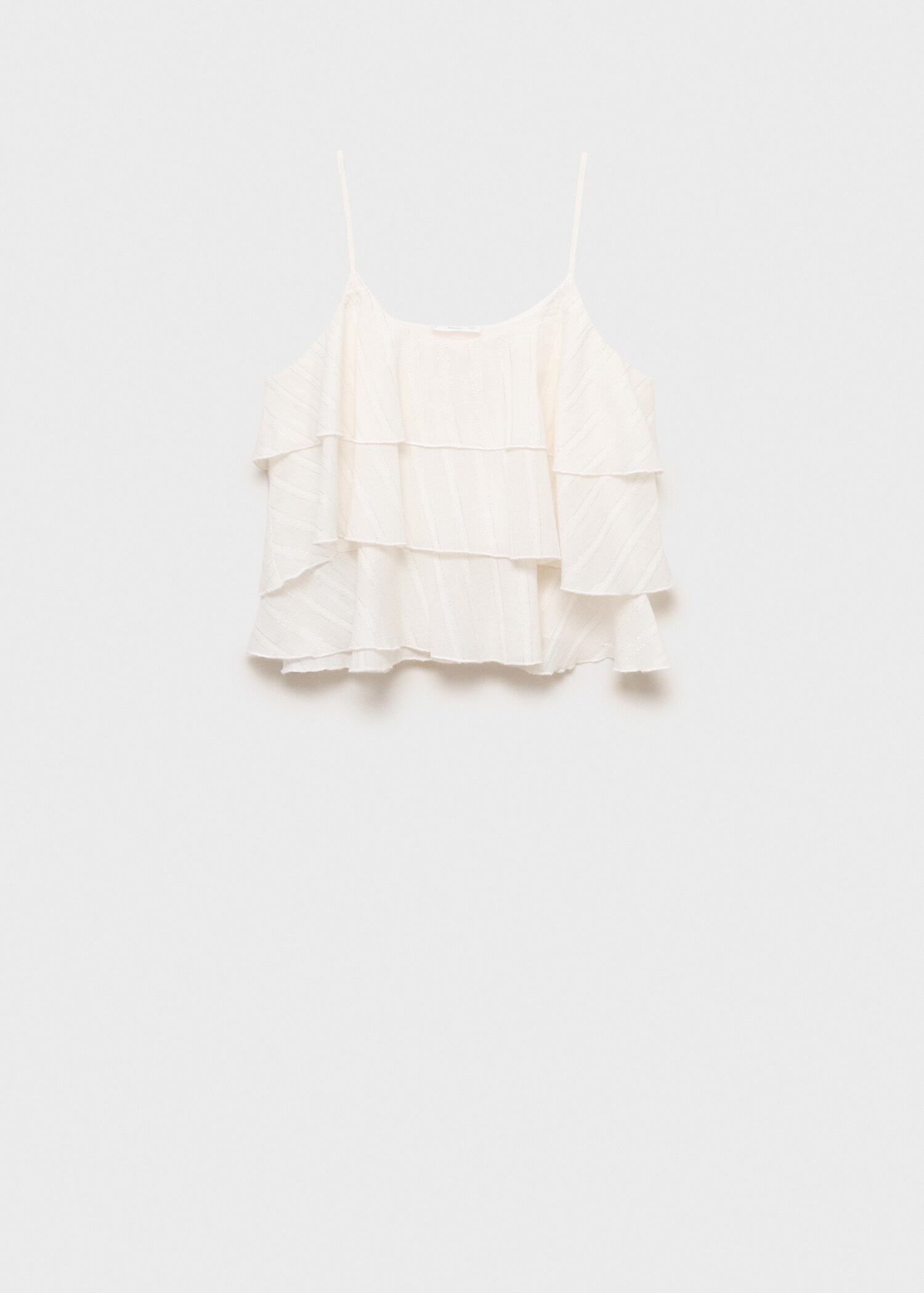 Lurex ruffled top - Article without model