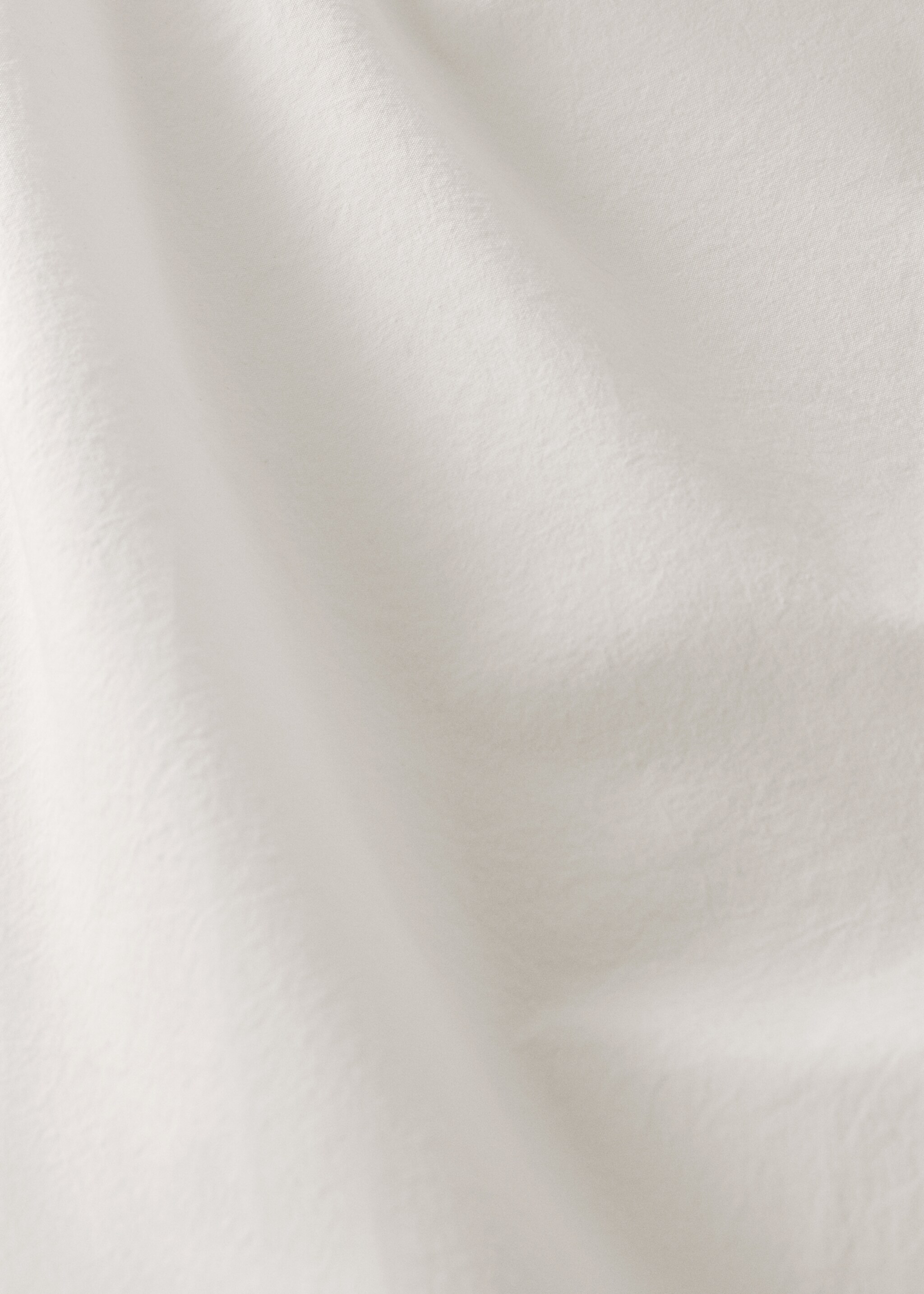 Cotton percale top sheet with gauze frill bed 150 cm - Details of the article 3