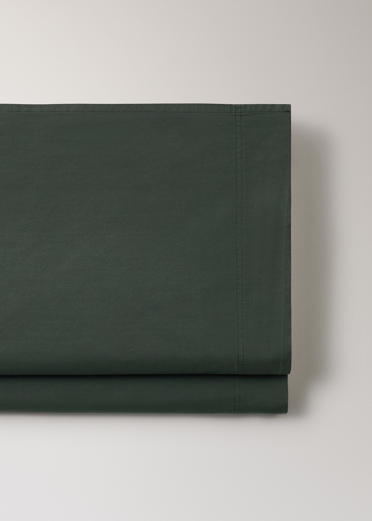 Poplin cotton double-stitched top sheet for 180/200 cm bed - Details of the article 2