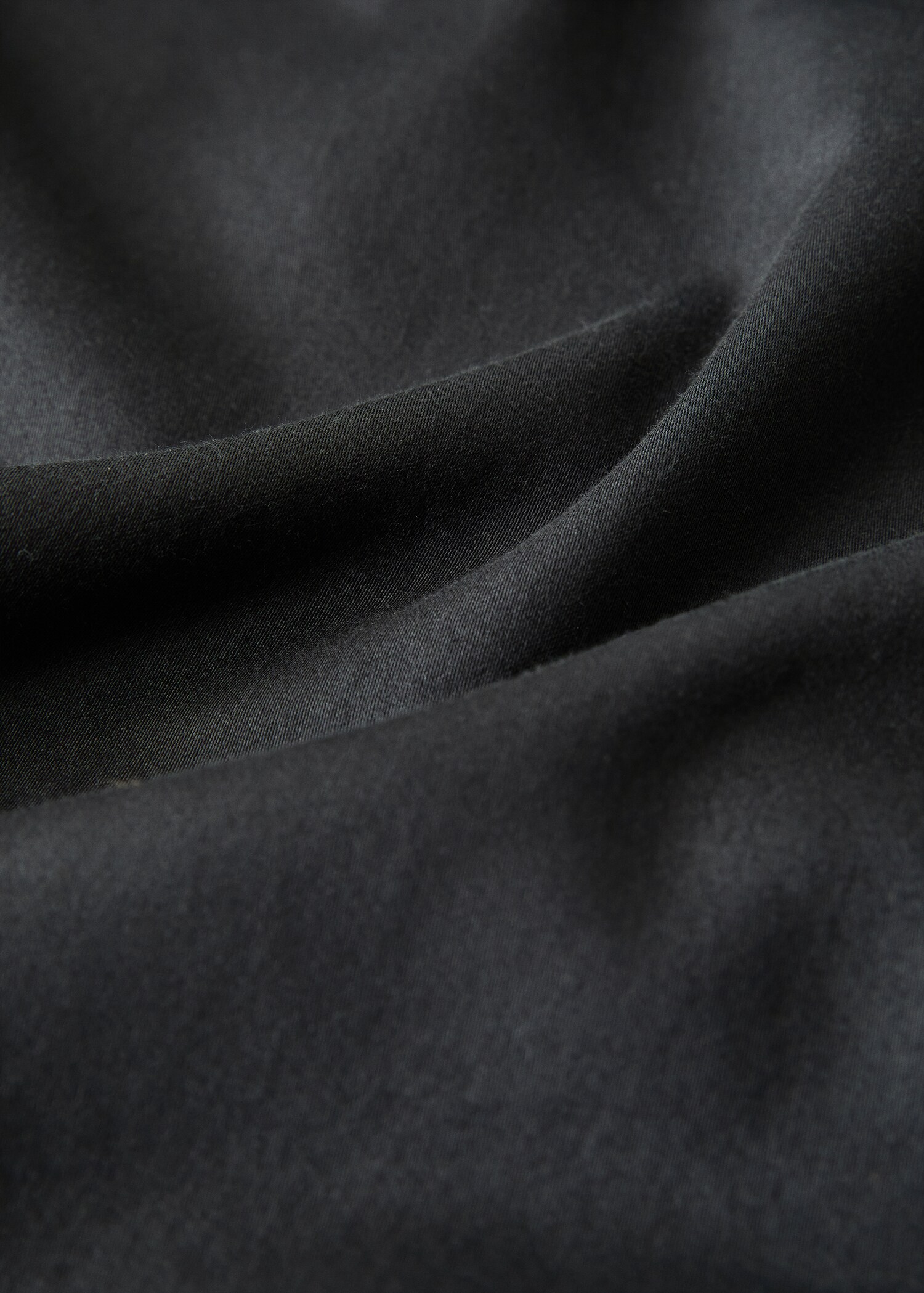 Washed cotton satin double-stitched top sheet for 180/200 cm bed - Details of the article 3
