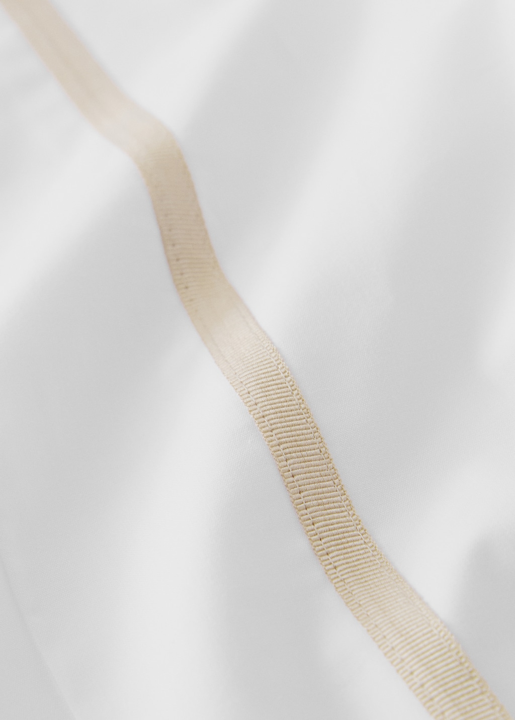 200-thread count percale cotton top sheet for 150/160 cm bed