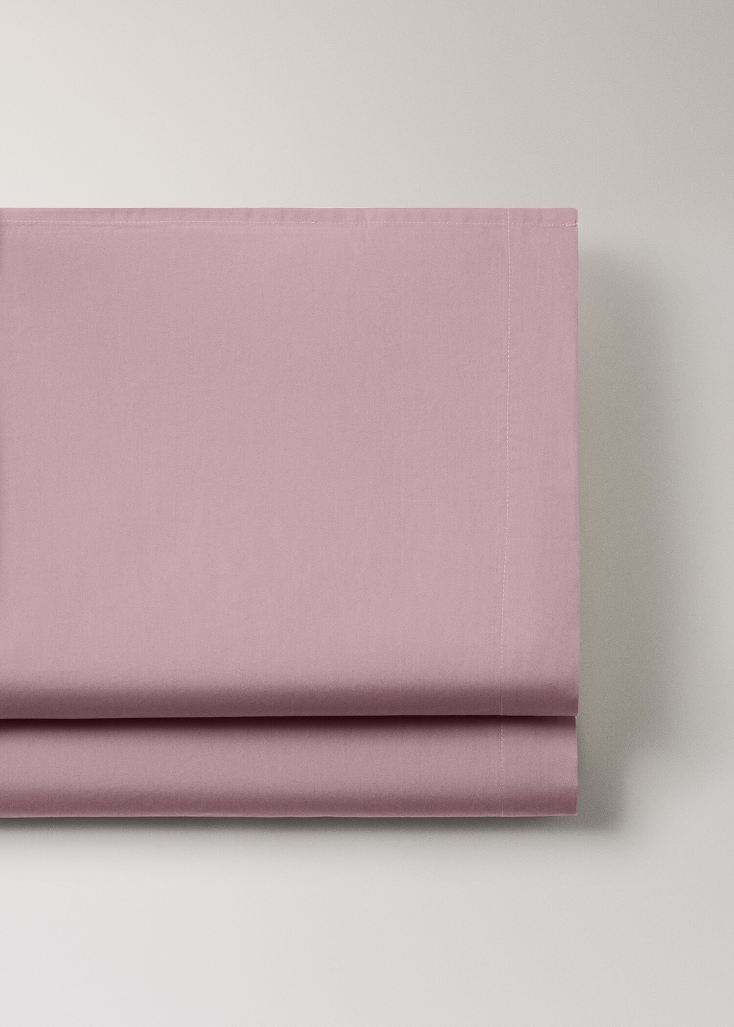 Percale cotton flat sheet Superking bed - Details of the article 2