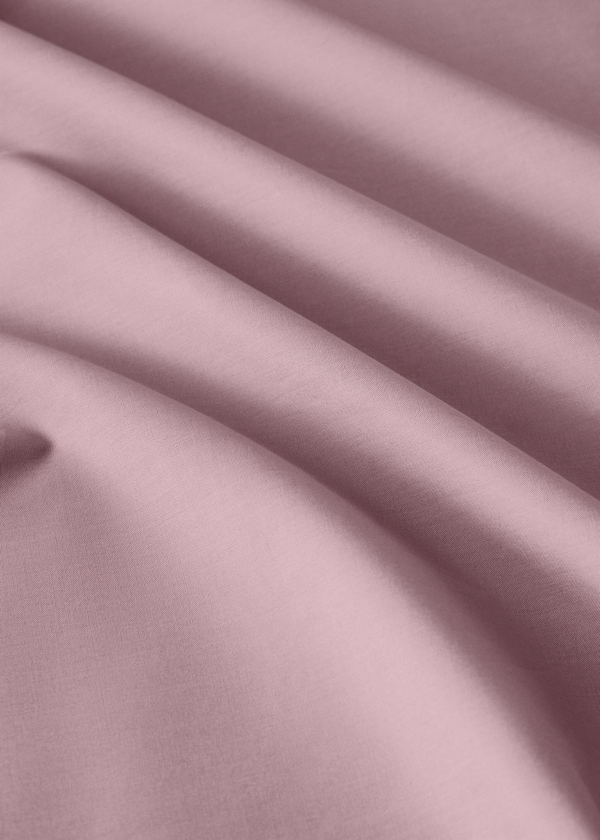 Drap plat percale de coton lit 150/160 cm - Détail de l'article 3, Prune. Ref: 17031555-00.
