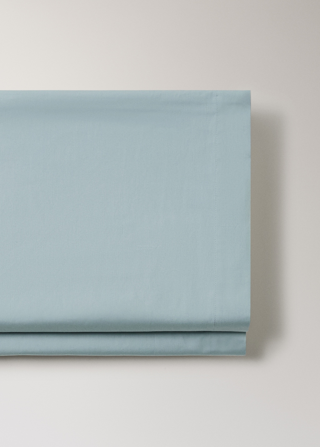 Percale cotton top sheet for 135/140 cm bed