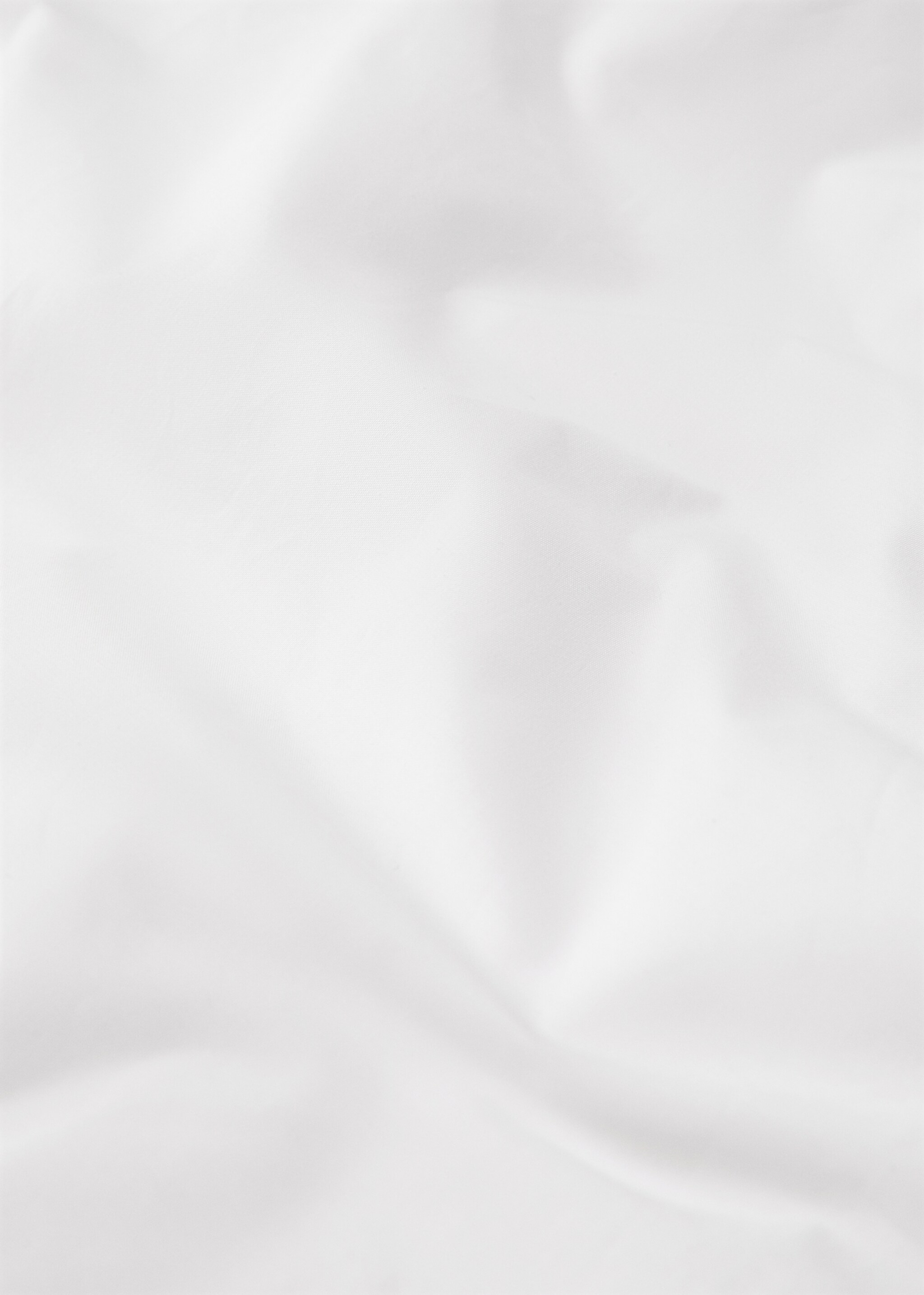 Cotton percale top sheet with inserts for 180/200 cm bed - Details of the article 3