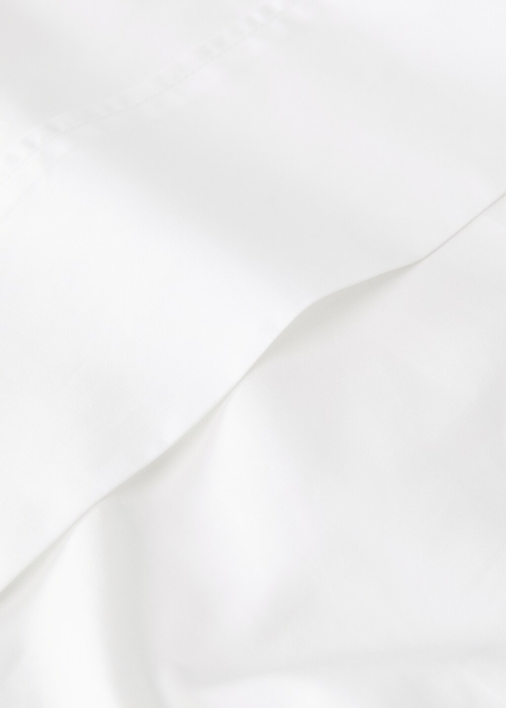 300-thread count percale cotton top sheet for 135/140 cm bed