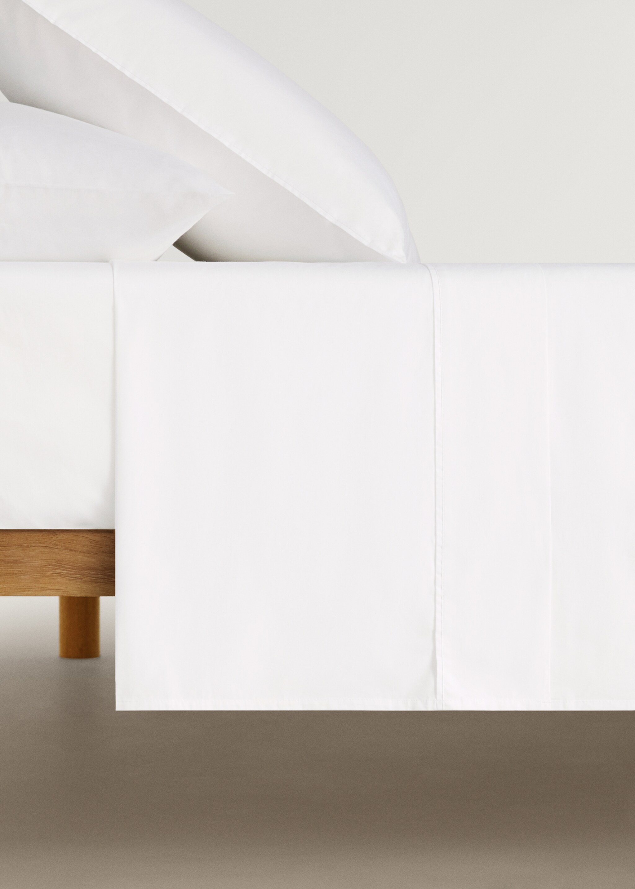 300-thread cotton percale top sheet for 150/160 cm bed - Article without model