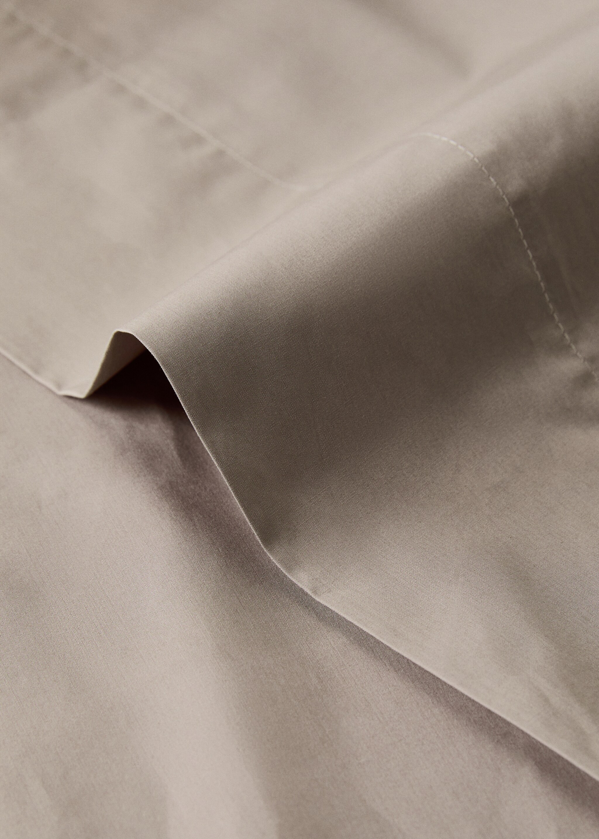 Drap plat percale de coton 300 fils lit 150/160 cm - Détail de l'article 1
