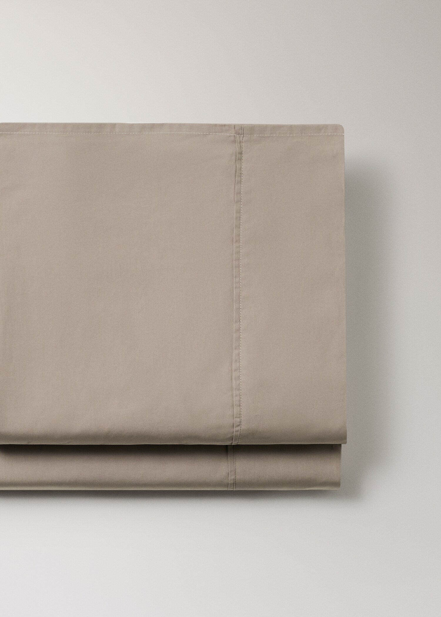 Oberlaken aus Baumwoll-Perkal, Fadendichte 300, für 150/160 cm Bett - Detail des Artikels 2