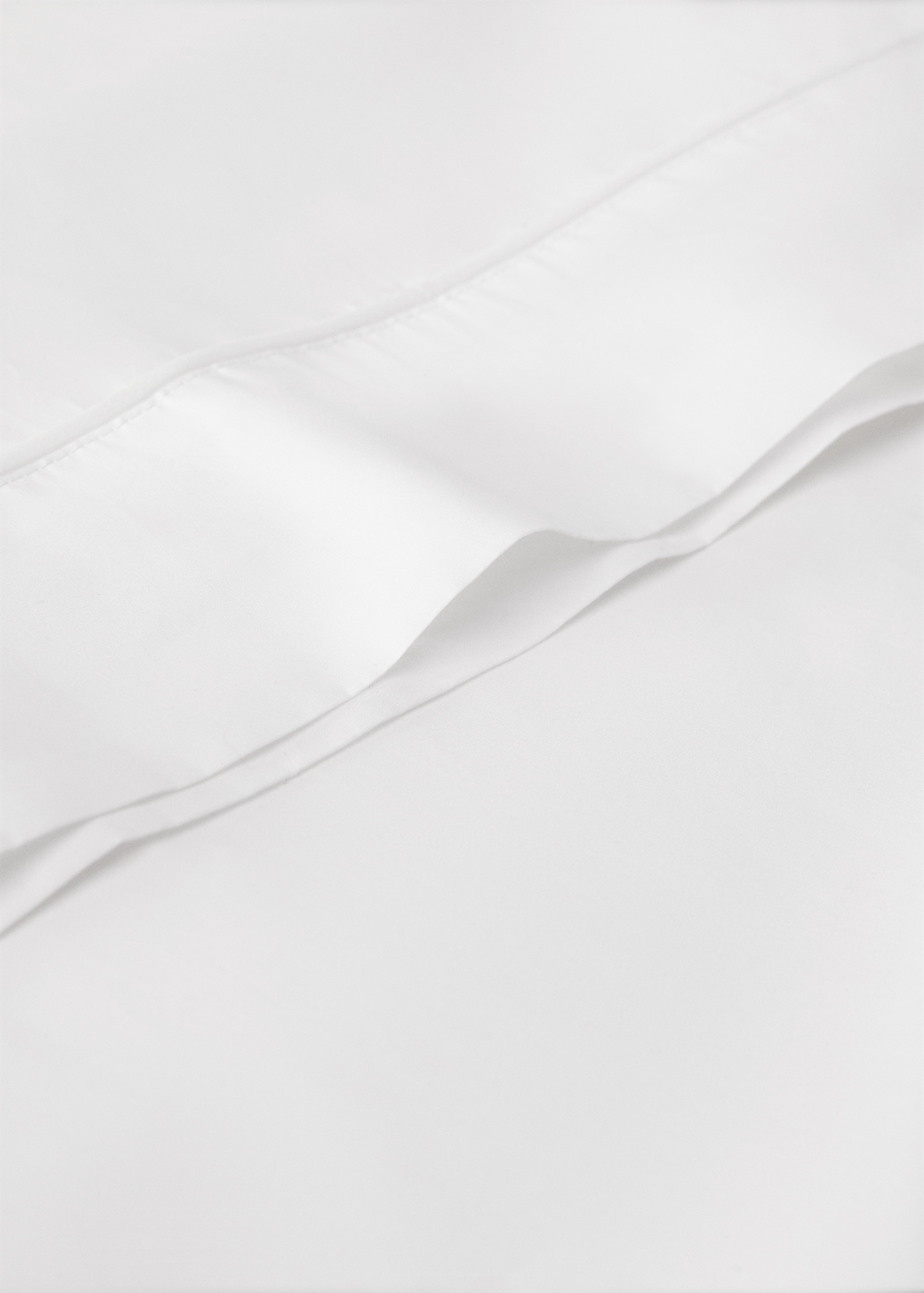 Funda almohada algodón percal 500 hilos detalle vivo redondeado 45x110 cm - Detalle del artículo 1