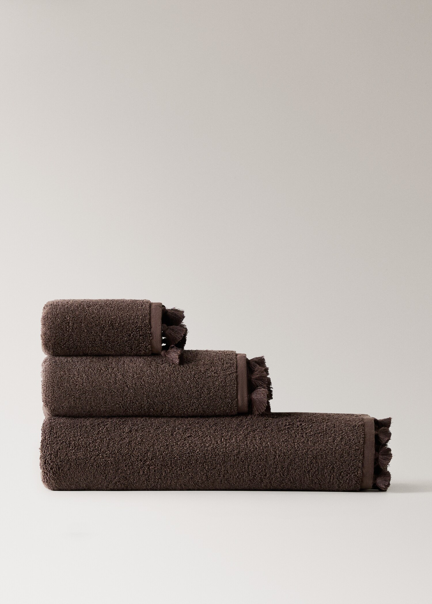 Serviette de lavabo pompons - Article sans modèle