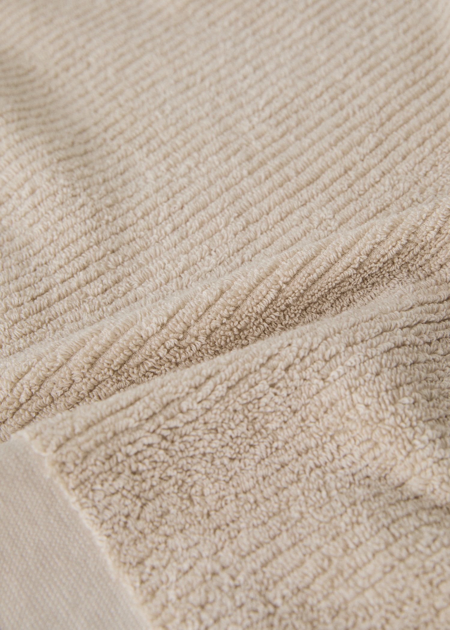 Textured bath towel with fringes - Details of the article 3