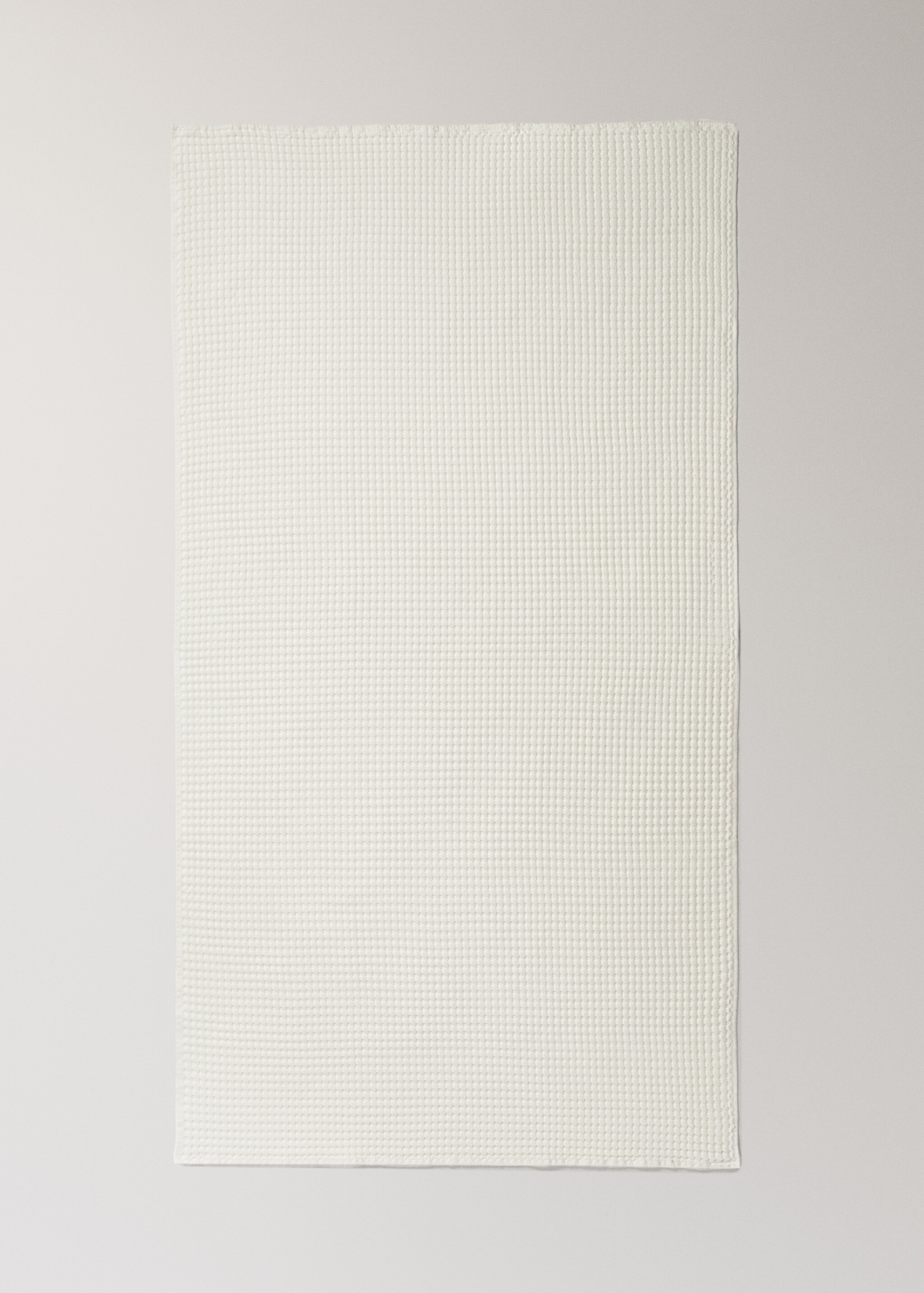Drap de bain en coton gaufré - Détail de l'article 3, Blanc cassé. Ref: 17031587-00.