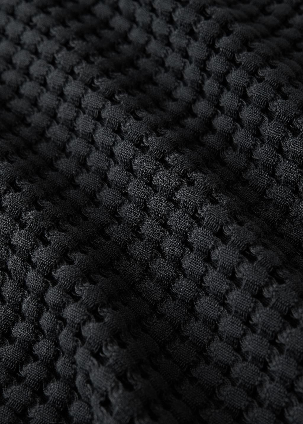 Cotton waffle bath towel