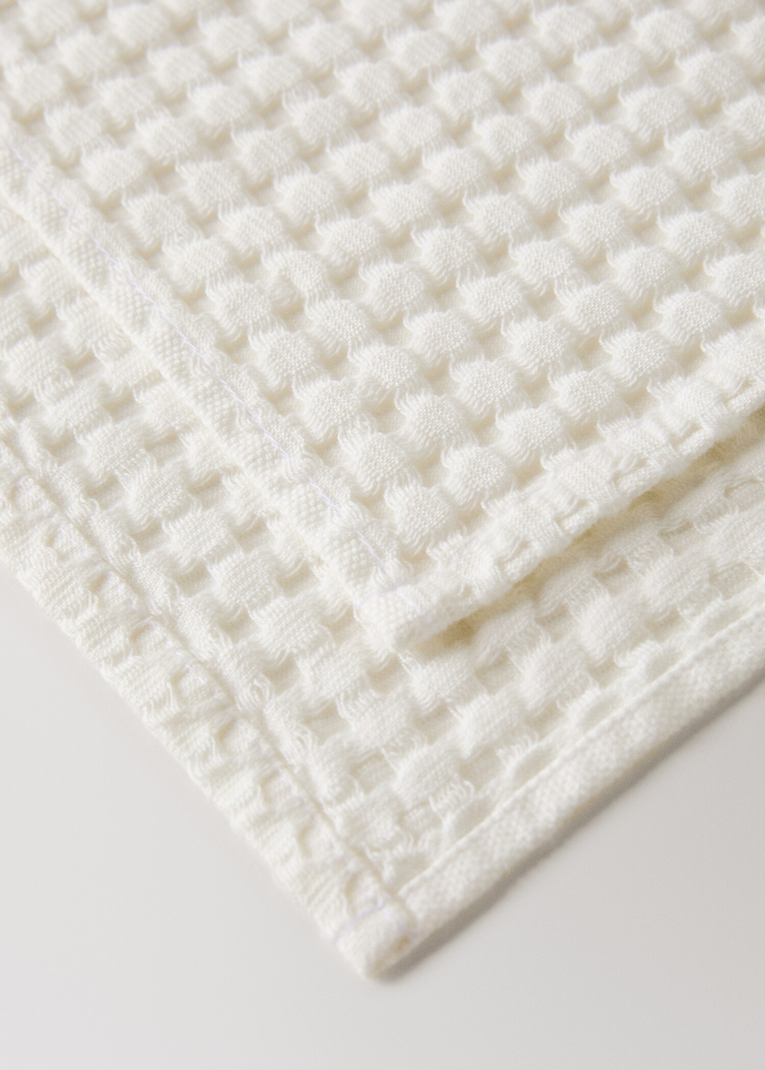 Serviette toilette en coton gaufré - Détail de l'article 1