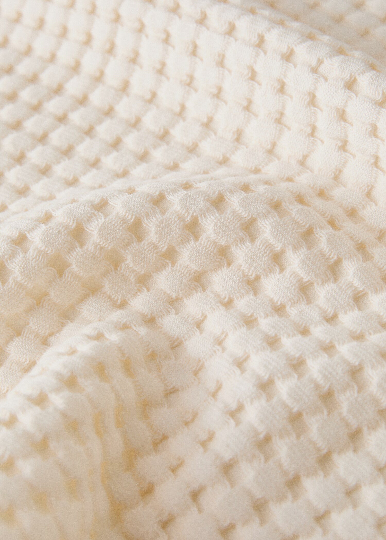 Serviette toilette en coton gaufré - Détail de l'article 2