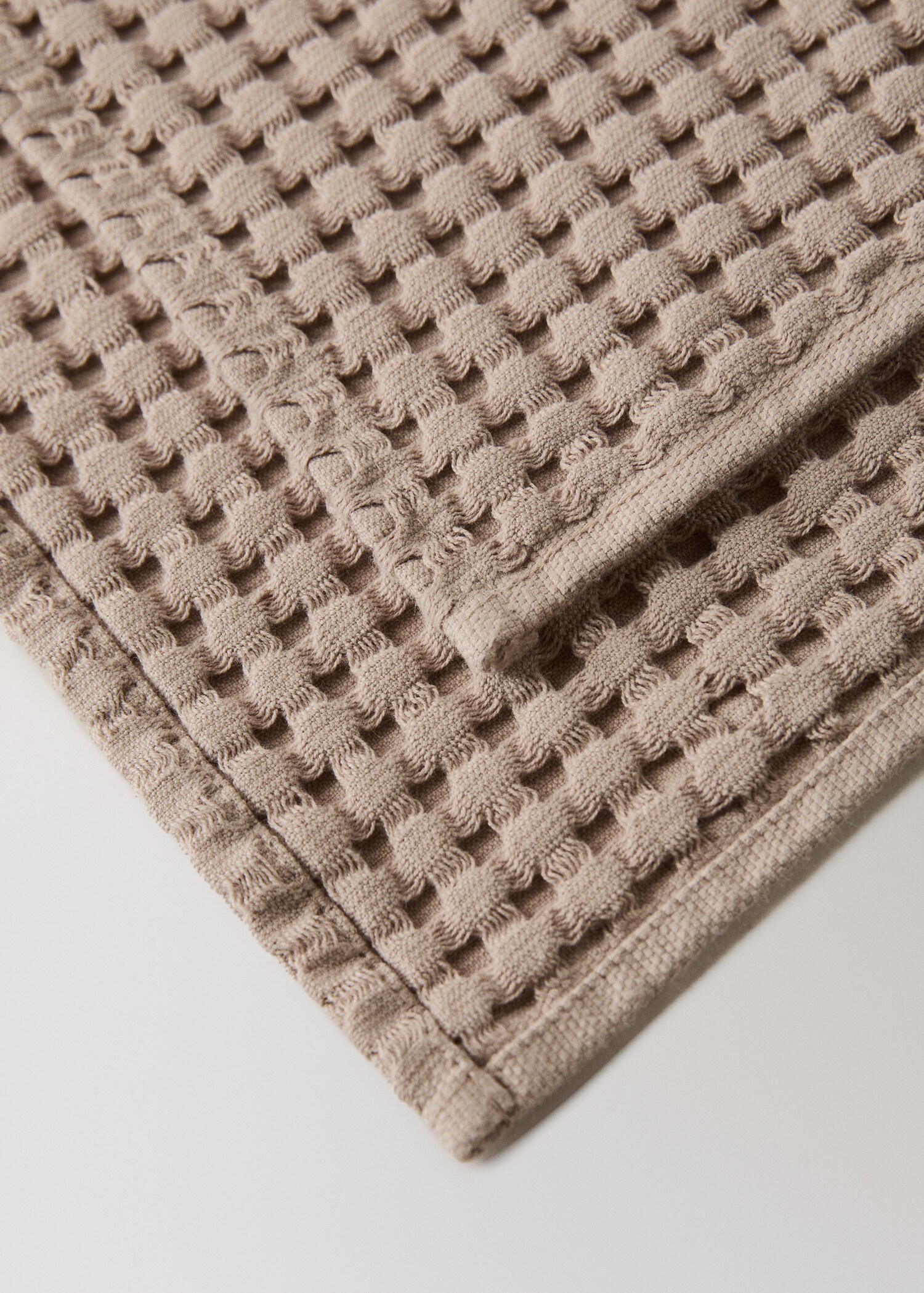 Serviette toilette en coton gaufré - Détail de l'article 1
