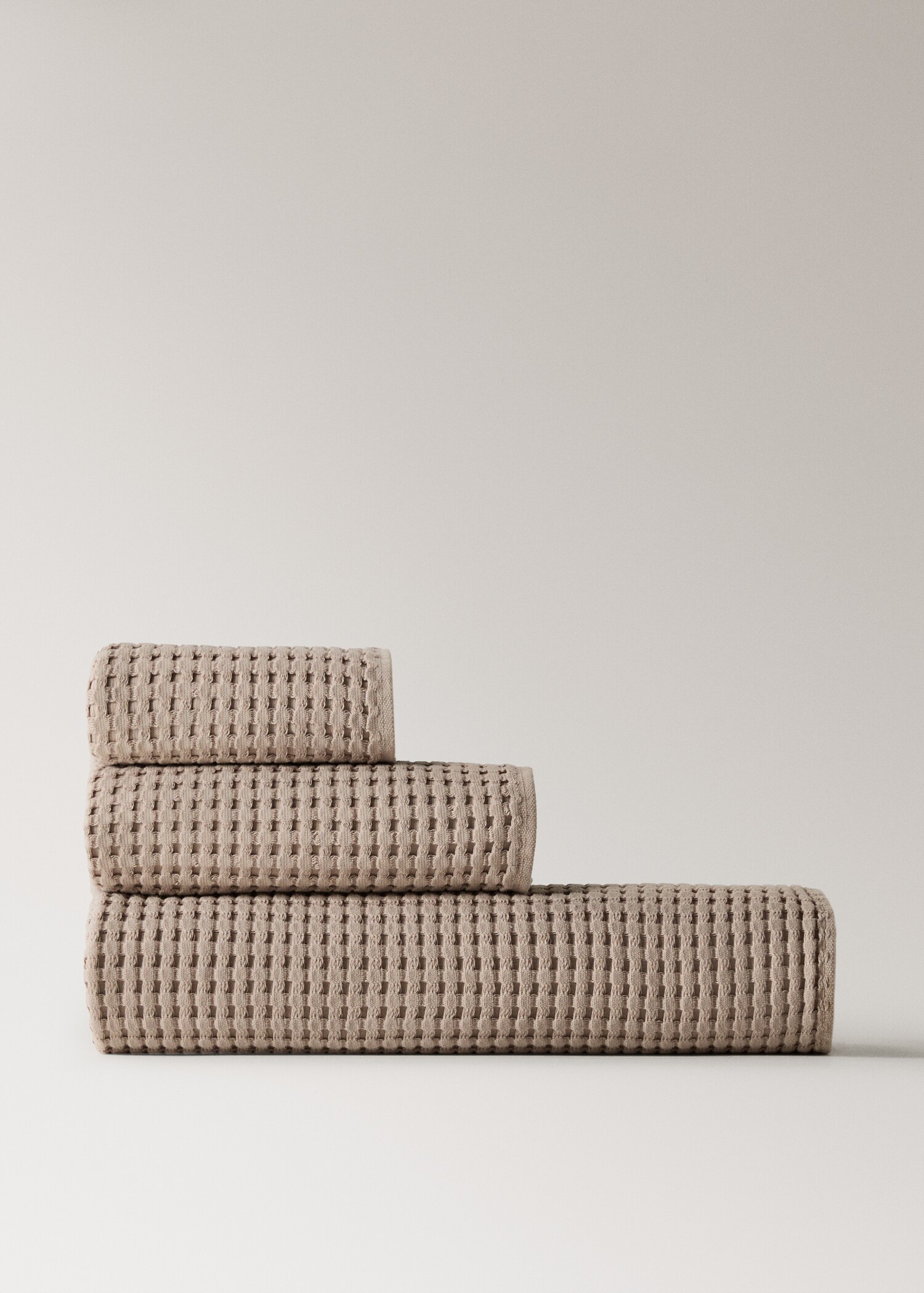 Serviette invité en coton gaufré - Article sans modèle