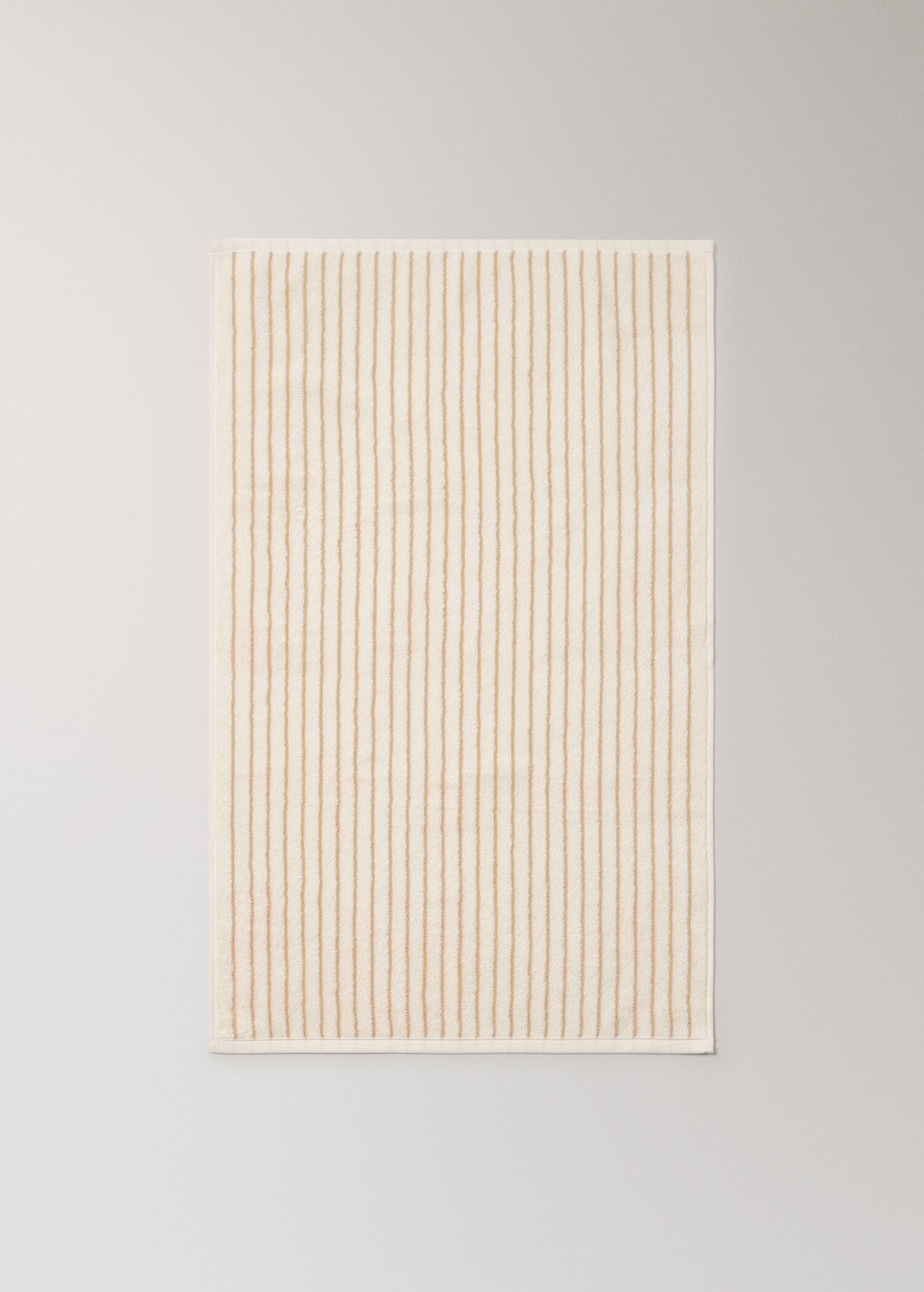 Serviette de toilette en coton rayée bicolore - Détail de l'article 4