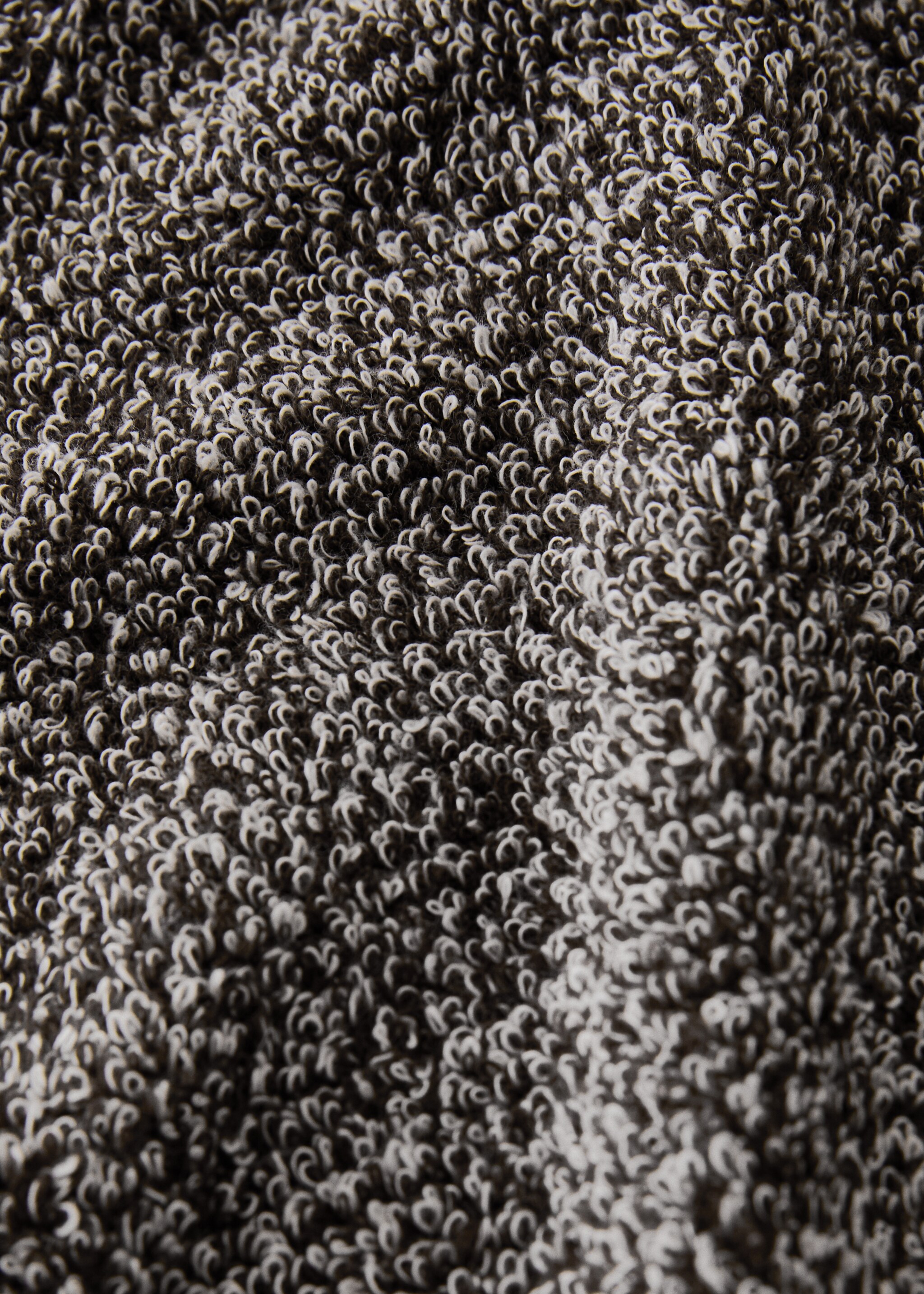 Two-tone melange cotton hand towel - Детальніше про товар 1, Шоколад. Ref: 17031593-00.