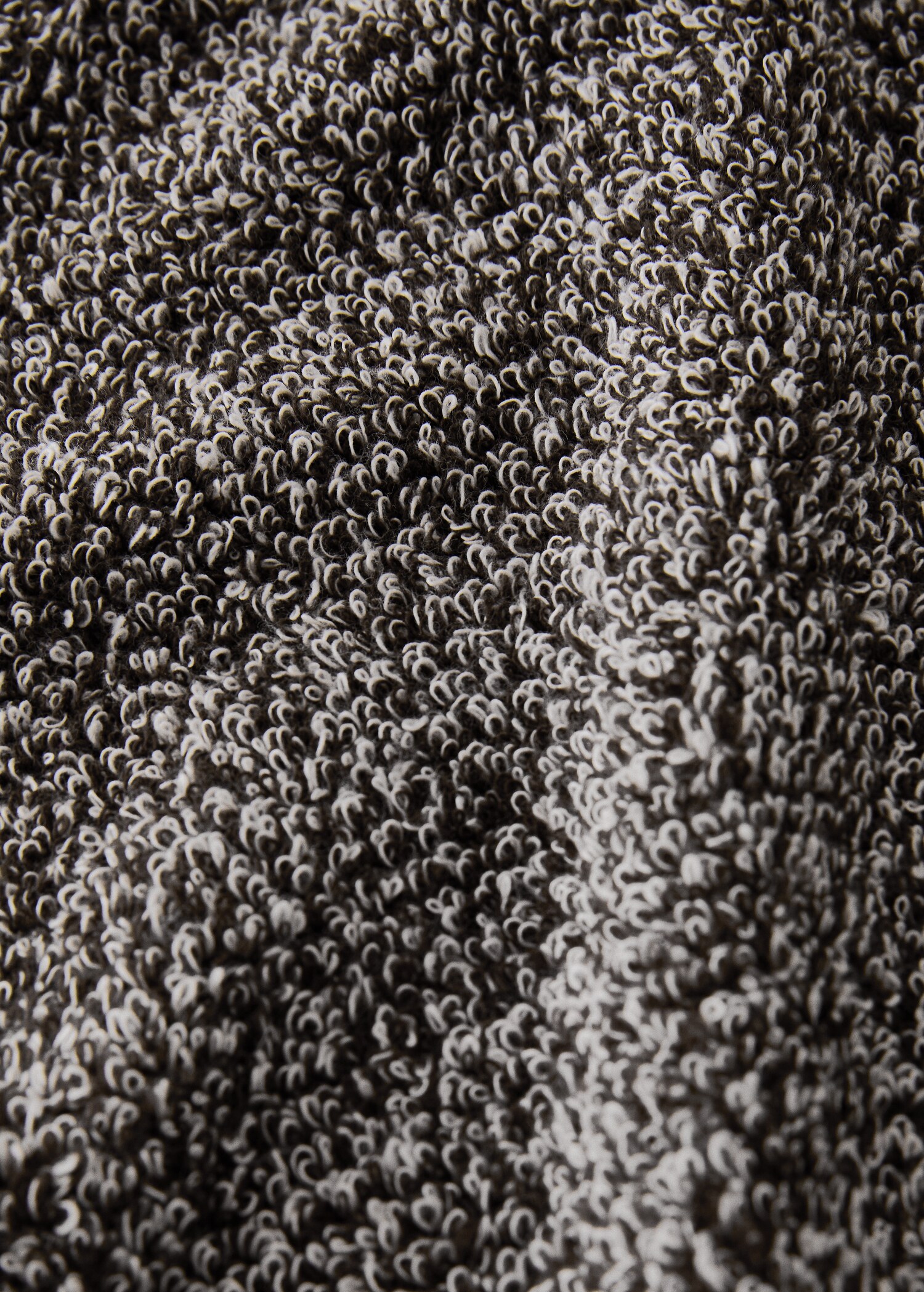 Two-tone melange cotton hand towel - Details of the article 1