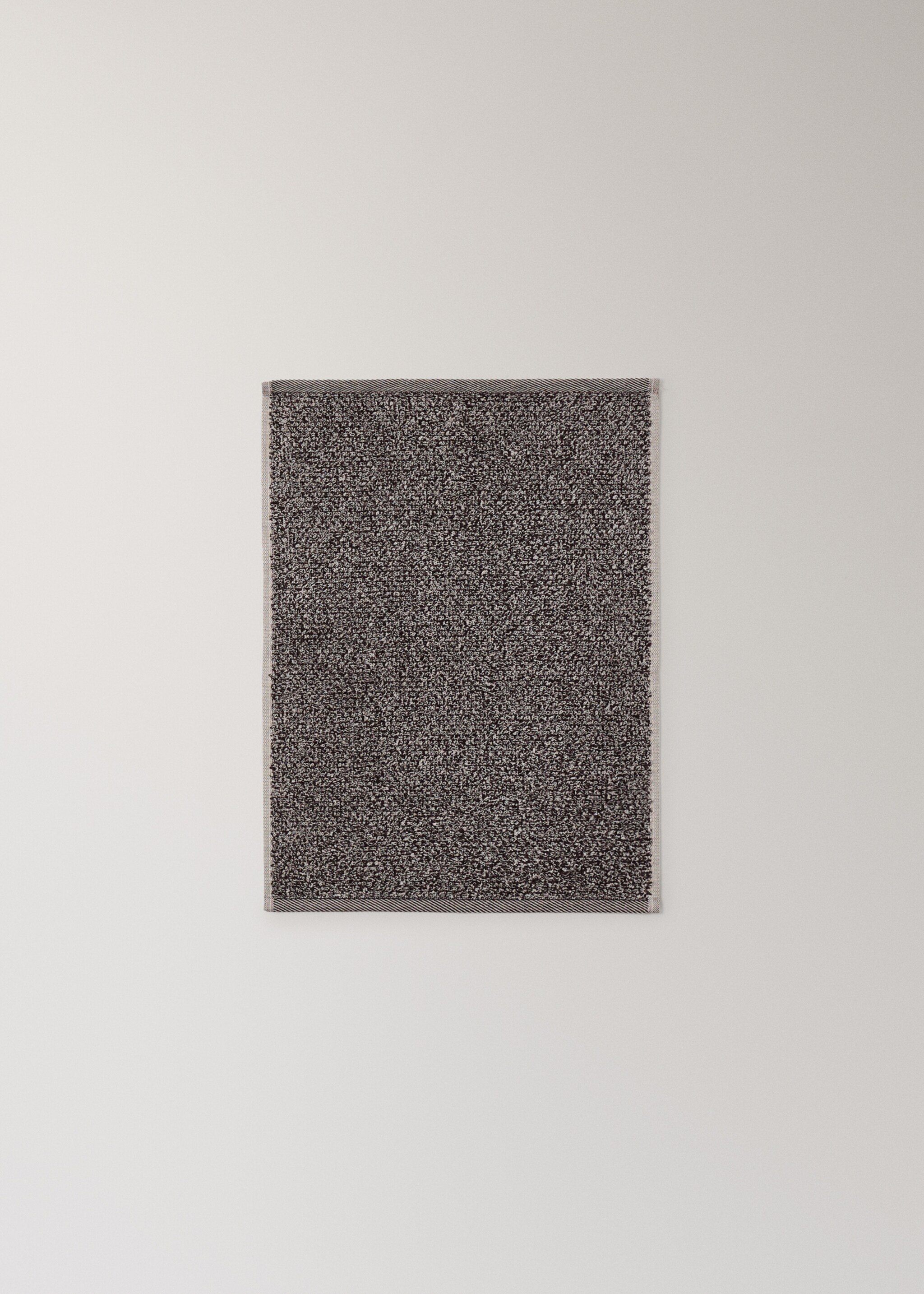 Two-tone melange cotton hand towel - Детальніше про товар 4, Шоколад. Ref: 17031593-00.
