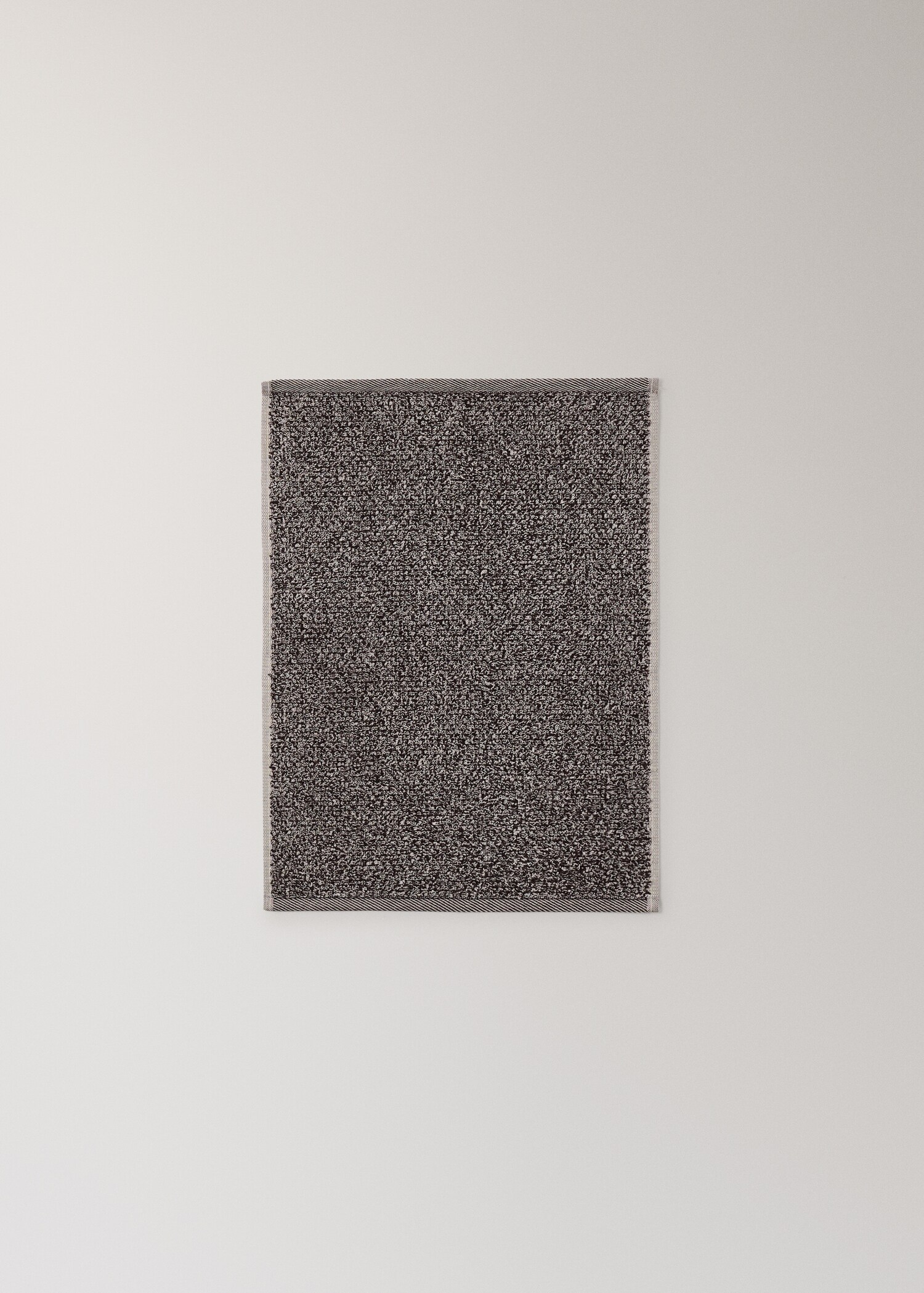 Two-tone melange cotton hand towel - Details of the article 4