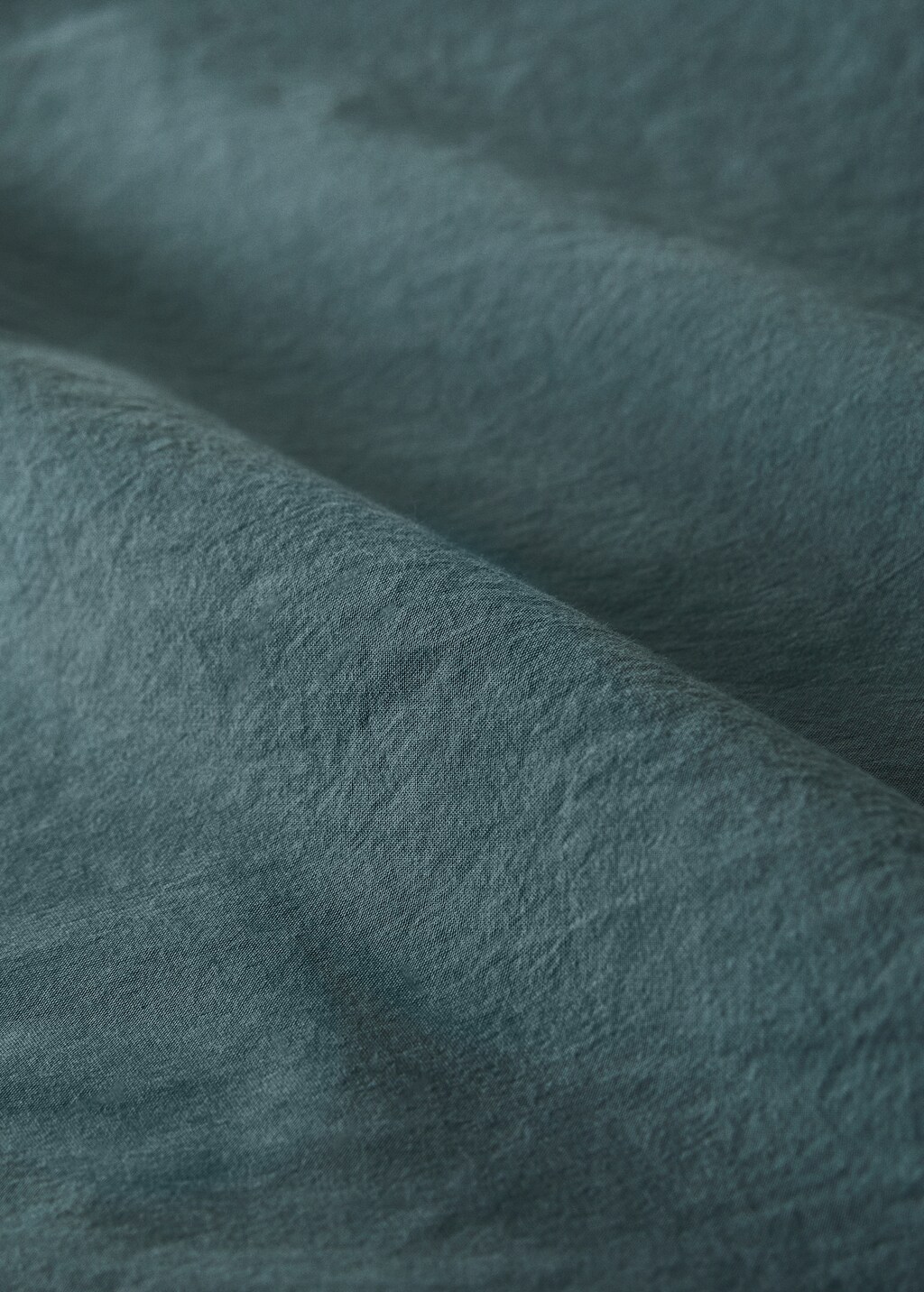 Washed cotton top sheet with lace trim for 180/200 cm bed