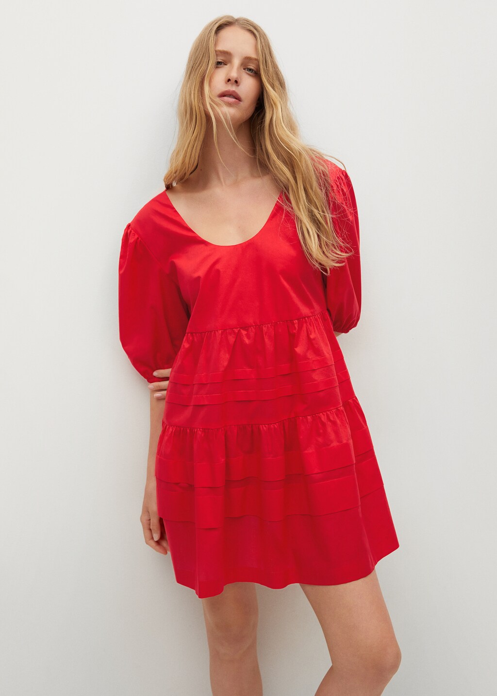 Short cotton frock for ladies deals