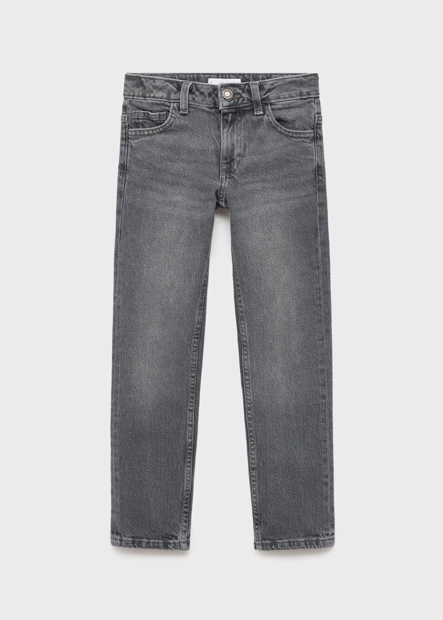 Turned-up straight jeans - Article without model